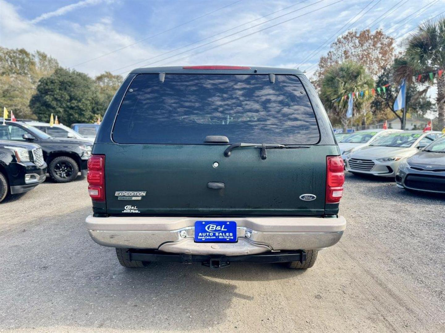 1999 Green /Tan Ford Expedition Eddie Bauer 4WD (1FMPU18L9XL) with an 5.4l V8 EFI Sohc 5.4l engine, Automatic transmission, located at 745 East Steele Rd., West Columbia, SC, 29170, (803) 755-9148, 33.927212, -81.148483 - Special Internet Price! 1999 Ford Expedition - Photo#3