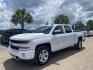 2018 White /Black Chevrolet Silverado 1500 (3GCUKREC9JG) with an 5.3l V8 DI VVT Flex 5.3l engine, Automatic transmission, located at 745 East Steele Rd., West Columbia, SC, 29170, (803) 755-9148, 33.927212, -81.148483 - Special Internet Price! 2018 Chevrolet Silverado with all black leather, backup camera, navigation, bluetooth, powered driver seat, cruise control, cold a/c! - Photo #0