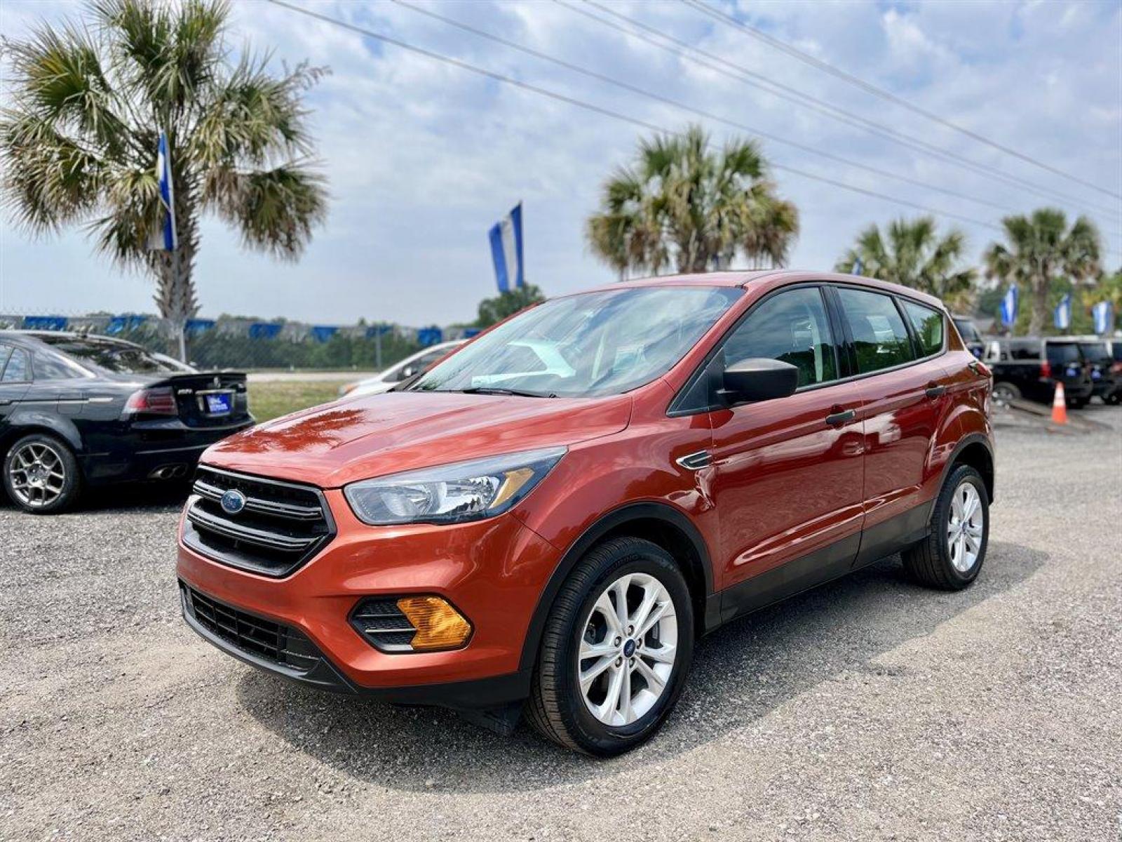 2019 Orange /Grey Ford Escape S FWD (1FMCU0F73KU) with an 2.5l I-4 Smpi Dohc 2.5l engine, Automatic transmission, located at 745 East Steele Rd., West Columbia, SC, 29170, (803) 755-9148, 33.927212, -81.148483 - Special Internet Price- 2019 Ford Escape has Bluetooth, Back Up Camera, AdvanceTrac w/Roll Stability Control, Radio w/Seek-Scan, Clock, Steering Wheel Controls and Radio Data System, Power Windows and Seats 5. - Photo #1