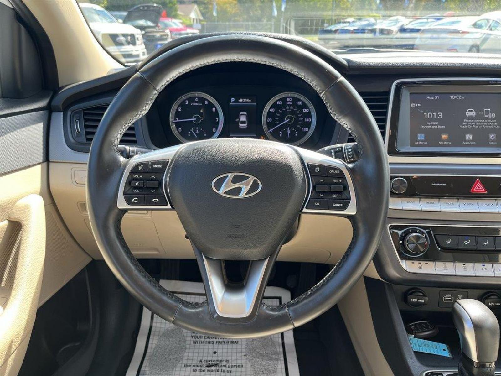 2018 White /Tan Hyundai Sonata Sport (5NPE34AF1JH) with an 2.4l I-4 DI Dohc 2.4l engine, Automatic transmission, located at 745 East Steele Rd., West Columbia, SC, 29170, (803) 755-9148, 33.927212, -81.148483 - Special Internet Price-2018 Hyundai Sonata With SiriusXM Radio Trial, Heated Seats, Back Up Camera, Bluetooth, Push Start Ignition, Cruise Control w/Steering Wheel Controls, Electronic Stability Control (ESC), Blind Spot Detection (BSD) with Lane Change Assist (LCA) Blind Spot, Plus More! - Photo #5
