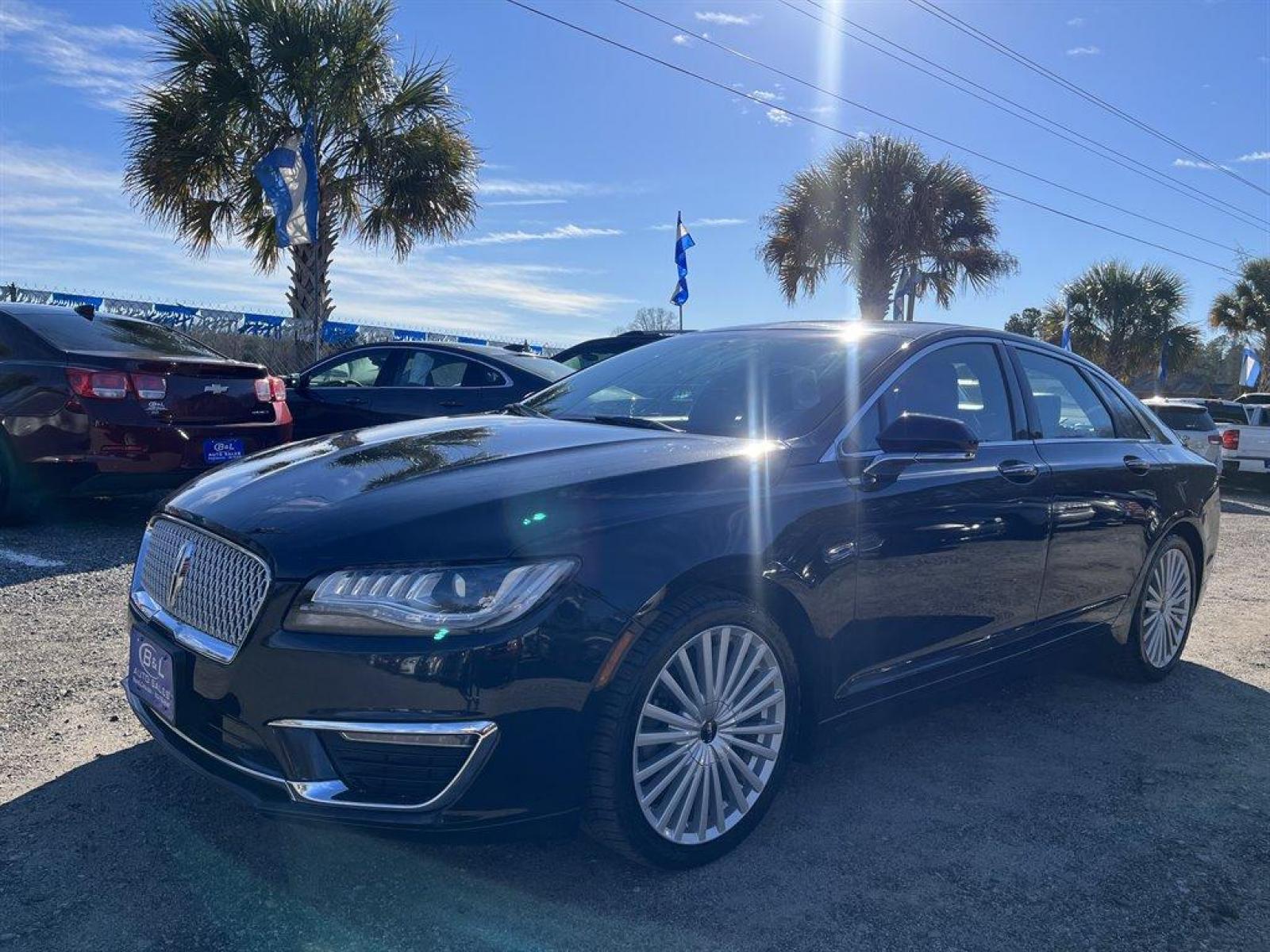 2017 Black /Black Lincoln MKZ Reserve FWD (3LN6L5E91HR) with an 2.0l I-4 DI T/C Ecoboost engine, Automatic transmission, located at 745 East Steele Rd., West Columbia, SC, 29170, (803) 755-9148, 33.927212, -81.148483 - Special Internet Price-2017 Lincoln MKZ has trial subscription to SiriusXM, Leather Interior, Bluetooth, 8 LCD capacitive touchscreen in center stack w/swipe and pinch-to-zoom capability, SYNC AppLink, Back Up Camera and Powered Front Seats, Cruise Control w/Steering Wheel Controls, Day-Night Auto-D - Photo #0