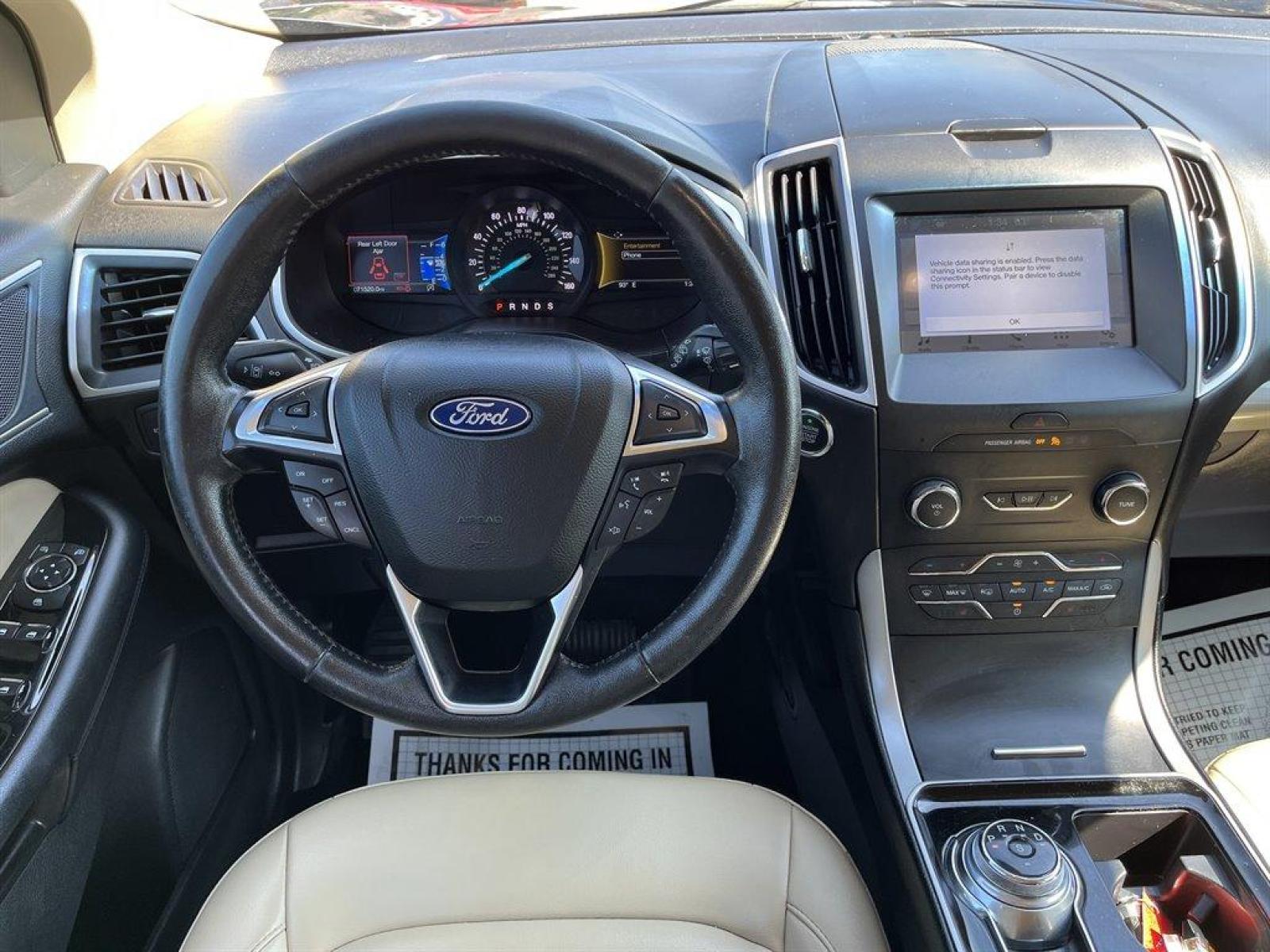 2019 Blue /Tan Ford Edge (2FMPK3J90KB) with an 2.0l I-4 DI Ecoboost 2.0l engine, Automatic transmission, located at 745 East Steele Rd., West Columbia, SC, 29170, (803) 755-9148, 33.927212, -81.148483 - Special Internet Price-2019 Ford Edge has Leather Interior, Bluetooth, Back Up Camera, Power Windows and Seats - Photo #4
