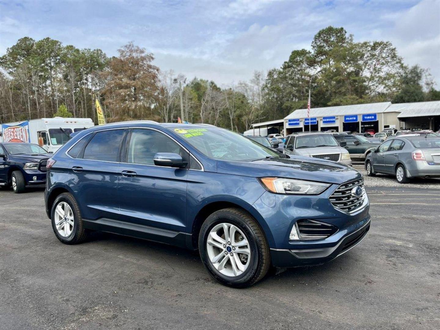 2019 Blue /Tan Ford Edge SEL FWD (2FMPK3J90KB) with an 2.0l I-4 DI Ecoboost 2.0l engine, Automatic transmission, located at 745 East Steele Rd., West Columbia, SC, 29170, (803) 755-9148, 33.927212, -81.148483 - Special Internet Price-2019 Ford Edge has trial subscription to SiriusXM, Leather Interior, Bluetooth, AM/FM Stereo/MP3 Capable -inc: speed-compensated volume and USB media hu, Back Up Camera, Lane-Keeping Assist Lane Keeping Assist, Blind Spot Information System, Automatic Emergency Braking and Cro - Photo#6