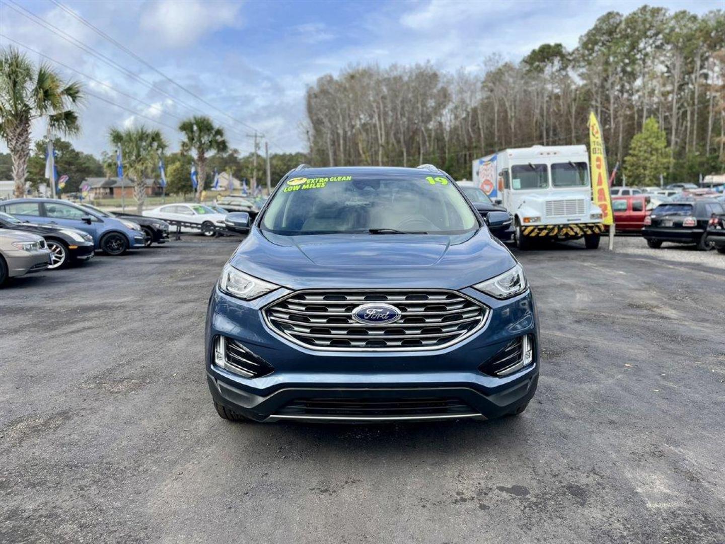 2019 Blue /Tan Ford Edge SEL FWD (2FMPK3J90KB) with an 2.0l I-4 DI Ecoboost 2.0l engine, Automatic transmission, located at 745 East Steele Rd., West Columbia, SC, 29170, (803) 755-9148, 33.927212, -81.148483 - Special Internet Price-2019 Ford Edge has trial subscription to SiriusXM, Leather Interior, Bluetooth, AM/FM Stereo/MP3 Capable -inc: speed-compensated volume and USB media hu, Back Up Camera, Lane-Keeping Assist Lane Keeping Assist, Blind Spot Information System, Automatic Emergency Braking and Cro - Photo#7