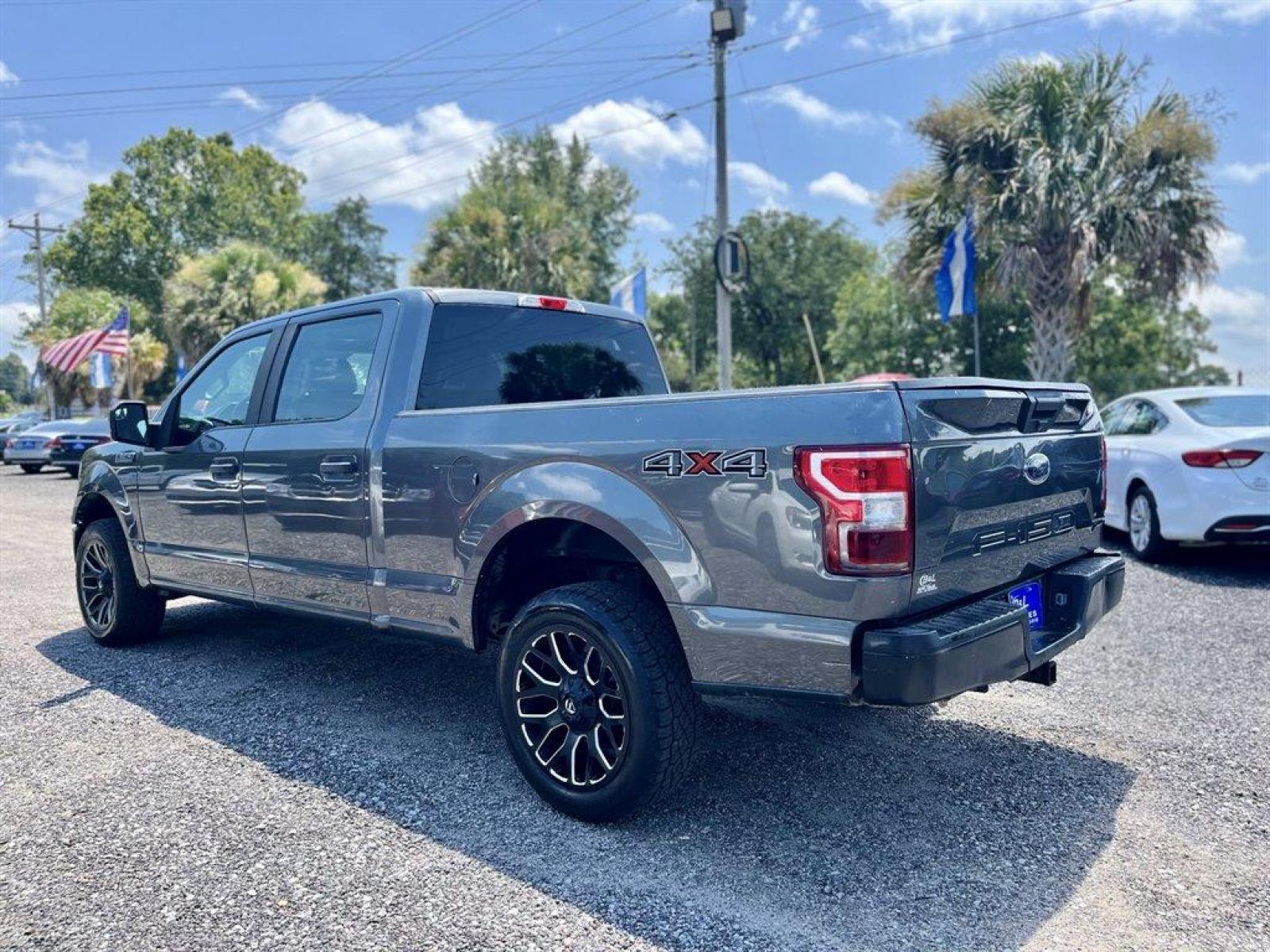 2018 Grey /Grey Ford F150 (1FTFW1E55JF) with an 5.0l V8 Smpi Dohc Flex 5. engine, Automatic transmission, located at 745 East Steele Rd., West Columbia, SC, 29170, (803) 755-9148, 33.927212, -81.148483 - Special Internet Price-2018 Ford F-150 XL has Leather Interior, Power Windows, Seats 6 and Back Up Camera - Photo #1