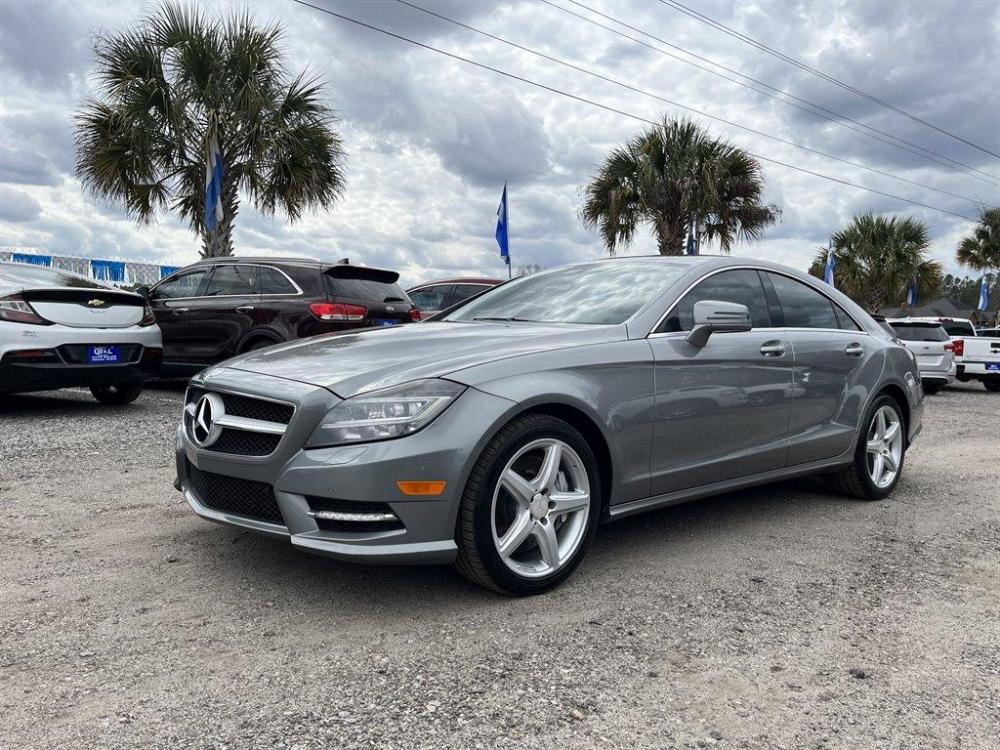 2014 Grey /Grey Mercedes-Benz CLS Class (WDDLJ7DB5EA) with an 4.7l V8 DI Dohc 2-T/C 4.7 engine, Automatic transmission, located at 745 East Steele Rd., West Columbia, SC, 29170, (803) 755-9148, 33.927212, -81.148483 - Special Internet Price-2014 Mercedes-Benz CLS has Back Up Camera, Dual Climate Seating, Leather Interior and Sunroof - Photo #0