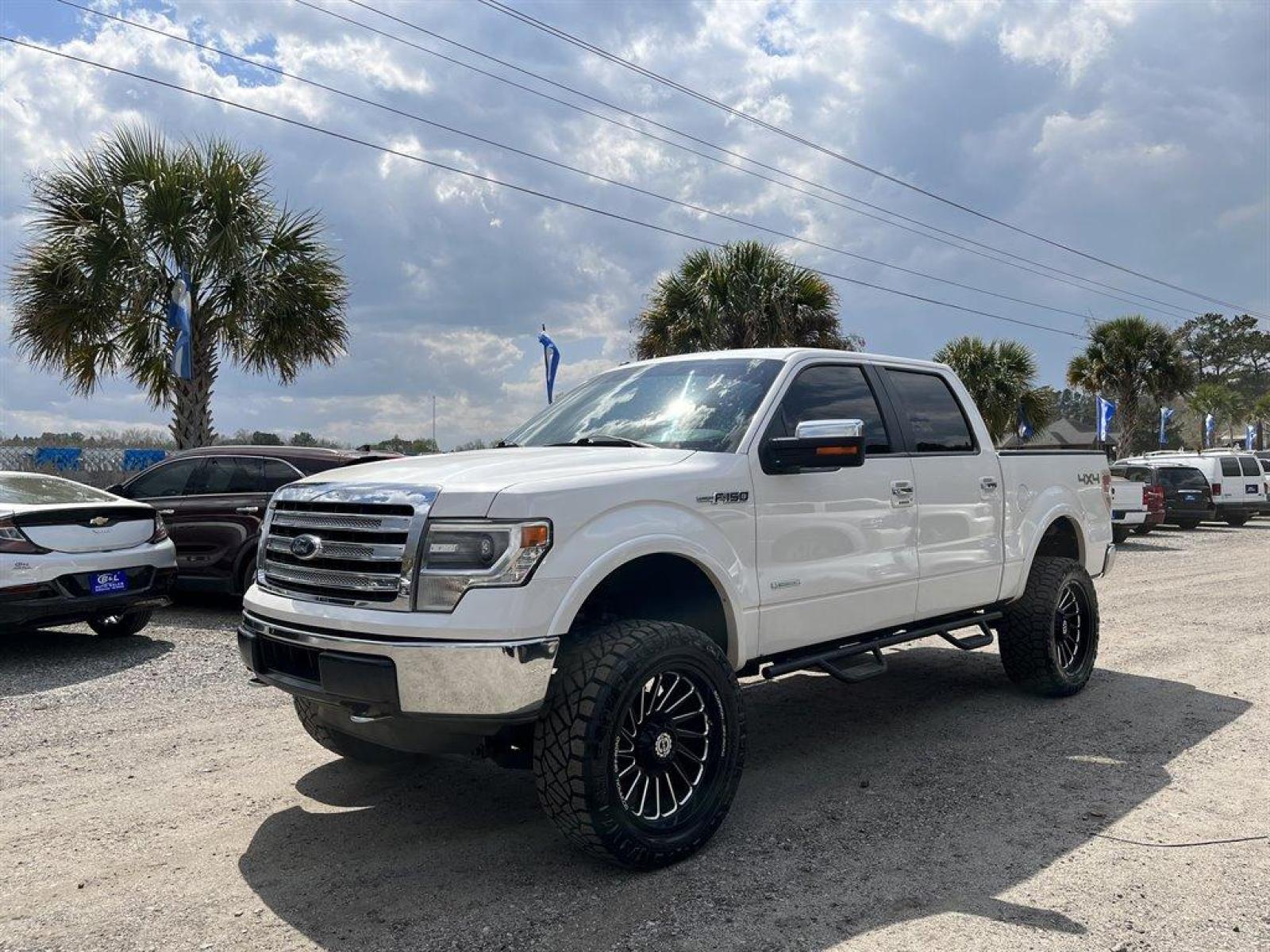 2014 White /Black Ford F150 (1FTFW1ET1EF) with an 3.5l V6 DI T/C Ecoboost 3 engine, Automatic transmission, located at 745 East Steele Rd., West Columbia, SC, 29170, (803) 755-9148, 33.927212, -81.148483 - Special Internet Price! 2014 Ford F150 with all black leather seats, powered front seats, sunroof, back up camera plus more! - Photo #0