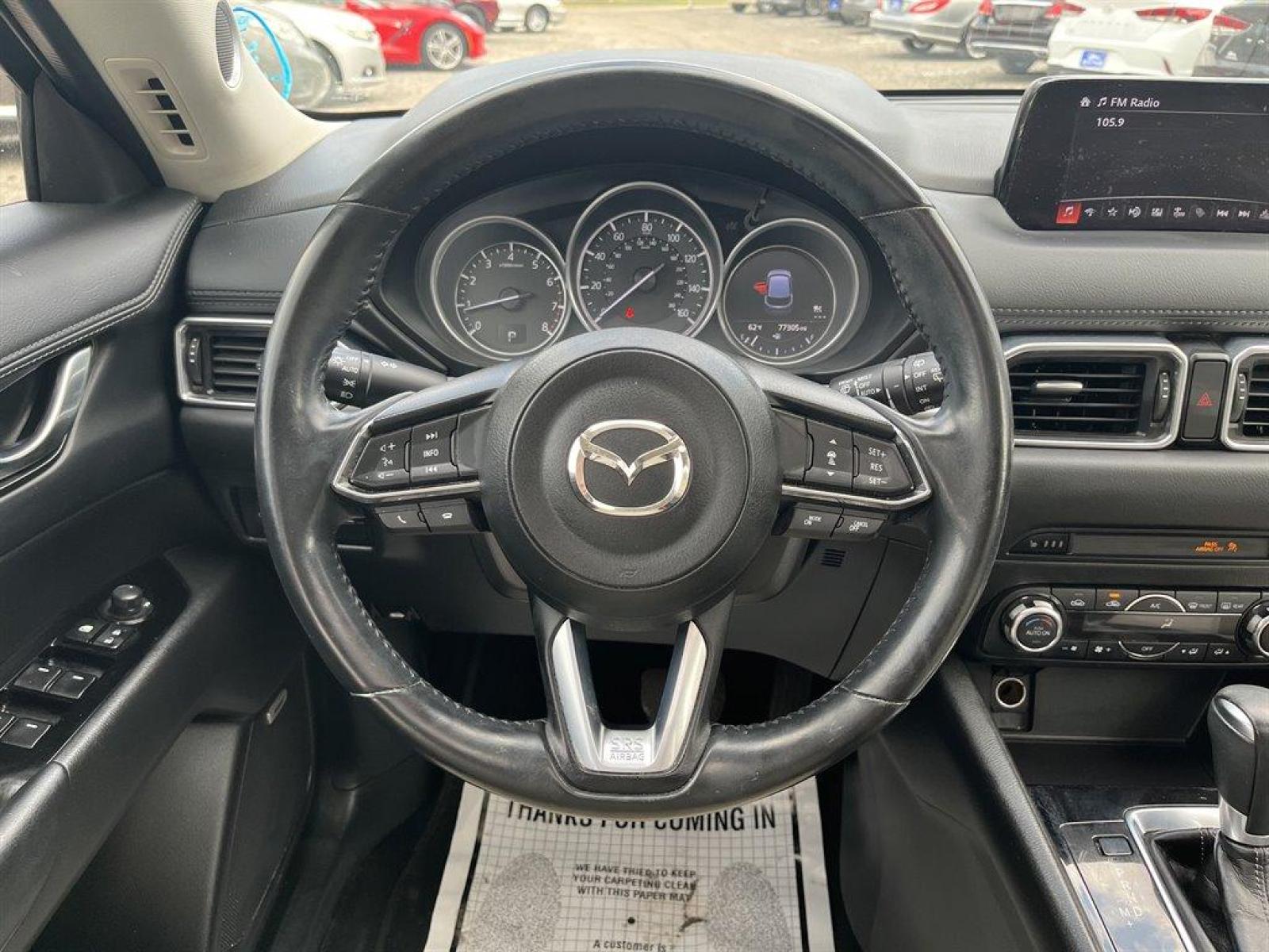 2018 Blue /Tan Mazda CX-5 Touring (JM3KFACM7J0) with an 2.5l I-4 DI Dohc 2.5l engine, Automatic transmission, located at 745 East Steele Rd., West Columbia, SC, 29170, (803) 755-9148, 33.927212, -81.148483 - Special Internet Price! 2018 Mazda CX-5 With Bluetooth, Backup Camera, Navigation, Leather Interior, Sunroof, AM/FM/HD Audio System -inc: 7 full-color touch-screen display, 6-speakers, Remote Keyless Entry,Blind Spot Monitoring, Collision Mitigation-Front, Plus More! - Photo #6