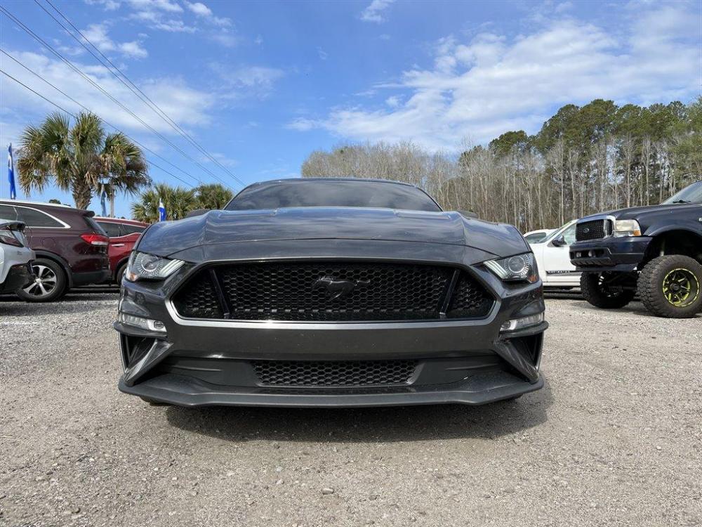 2019 Grey /Black Ford Mustang (1FA6P8CF3K5) with an 5.0l V8 SFI 5.0l engine, Automatic transmission, located at 745 East Steele Rd., West Columbia, SC, 29170, (803) 755-9148, 33.927212, -81.148483 - Special Internet Price! 2019 Ford Mustang GT with backup camera, navigation, powered front seats, black cloth seats, plus more! - Photo #1