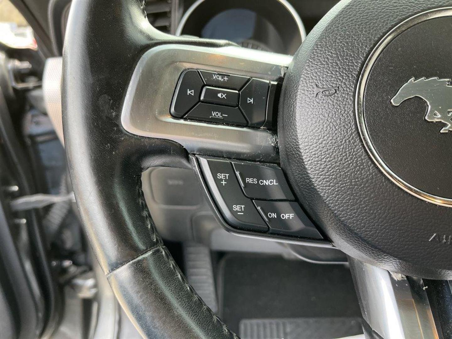 2019 Grey /Black Ford Mustang GT Premium Coupe (1FA6P8CF3K5) with an 5.0l V8 SFI 5.0l engine, Automatic transmission, located at 745 East Steele Rd., West Columbia, SC, 29170, (803) 755-9148, 33.927212, -81.148483 - Special Internet Price! 2019 Ford Mustang GT With SiriusXM Radio Trial, Bluetooth, Backup Camera, Radio w/Seek-Scan, Clock, Speed Compensated Volume Control, Aux Audio Input Jack, Steering Wheel Controls, Voice Activation and Radio Data System, Cloth Bucket Seats -inc: 6-way power front seats w/driv - Photo#7