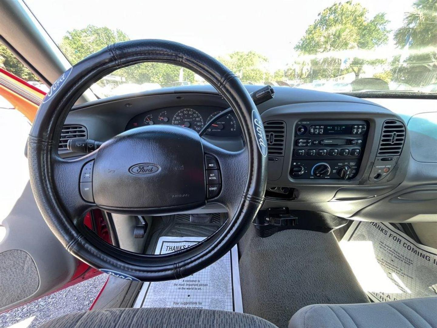 1998 Red /Grey Ford F150 (1FTZX1767WN) with an 4.6l V8 EFI Sohc 4.6l engine, Automatic transmission, located at 745 East Steele Rd., West Columbia, SC, 29170, (803) 755-9148, 33.927212, -81.148483 - Special Internet Price! 1998 Ford F150 Standard with AM/FM radio, Cruise control, Cloth interior, Rear bench seat, Powered windows, Powered door locks, Plus more! - Photo#5