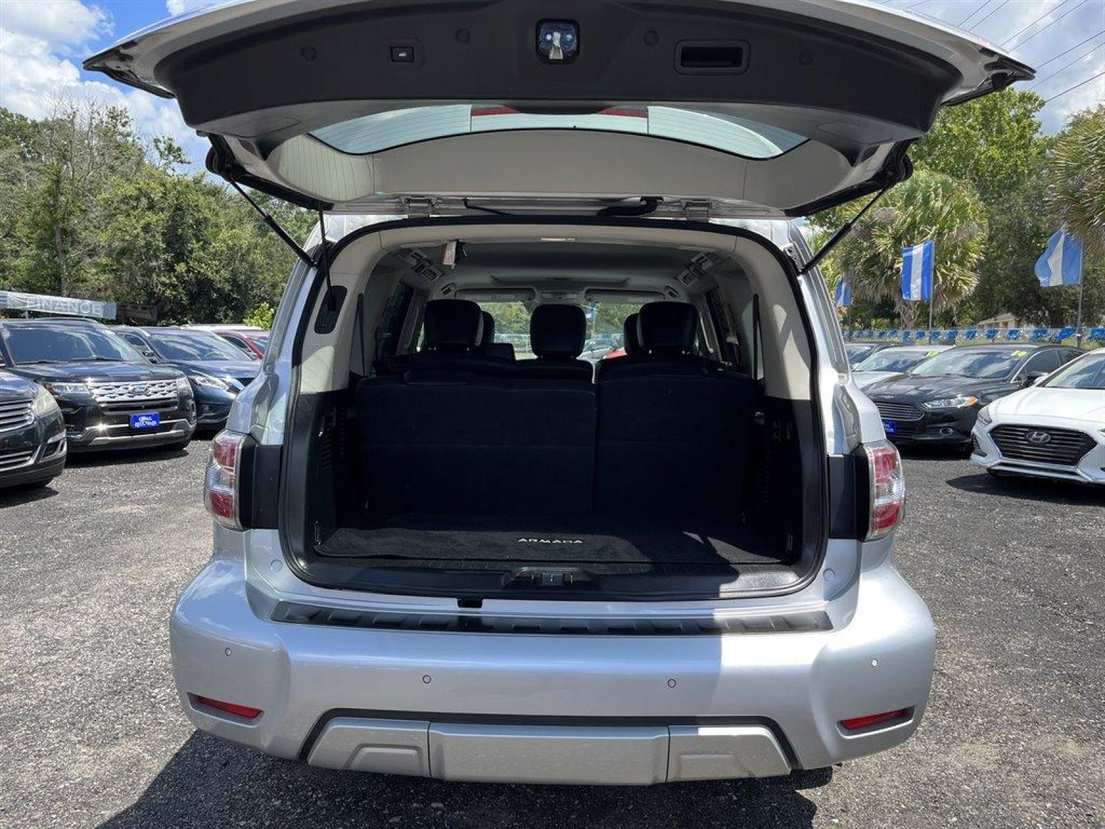 2018 Silver /Black Nissan Armada (JN8AY2ND2JX) with an 5.6l V8 MPI Dohc 5.6l engine, Automatic transmission, located at 745 East Steele Rd., West Columbia, SC, 29170, (803) 755-9148, 33.927212, -81.148483 - Special Internet Price-2018 Nissan Armada SL has Sunroof, Bluetooth, 3rd Row Seating and Dual Climate Control - Photo #42