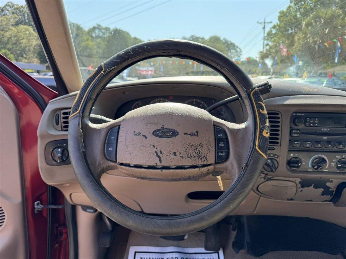 1999 Red /Tan Ford F150 (1FTRX18W0XN) with an 4.6l V8 EFI Sohc 4.6l engine, Automatic transmission, located at 745 East Steele Rd., West Columbia, SC, 29170, (803) 755-9148, 33.927212, -81.148483 - Special Internet Price! 1999 Ford F150 - Photo#7