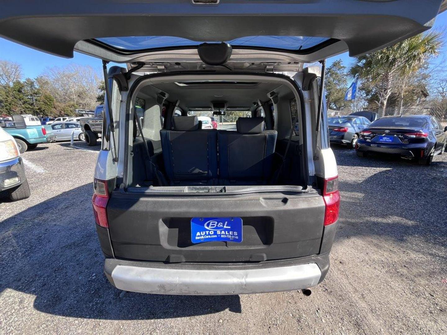 2004 Silver /Grey Honda Element (5J6YH28534L) with an 2.4l I-4 MPI Dohc 2.4l engine, Automatic transmission, located at 745 East Steele Rd., West Columbia, SC, 29170, (803) 755-9148, 33.927212, -81.148483 - Special Internet Price! 2004 Honda Element with AM/FM stereo, Air conditioning, Cruise control, Remote keyless entry, Removable 50/50 split rear seats, Clamshell tailgate, Powered windows, Powered door locks, Plus more! - Photo#21