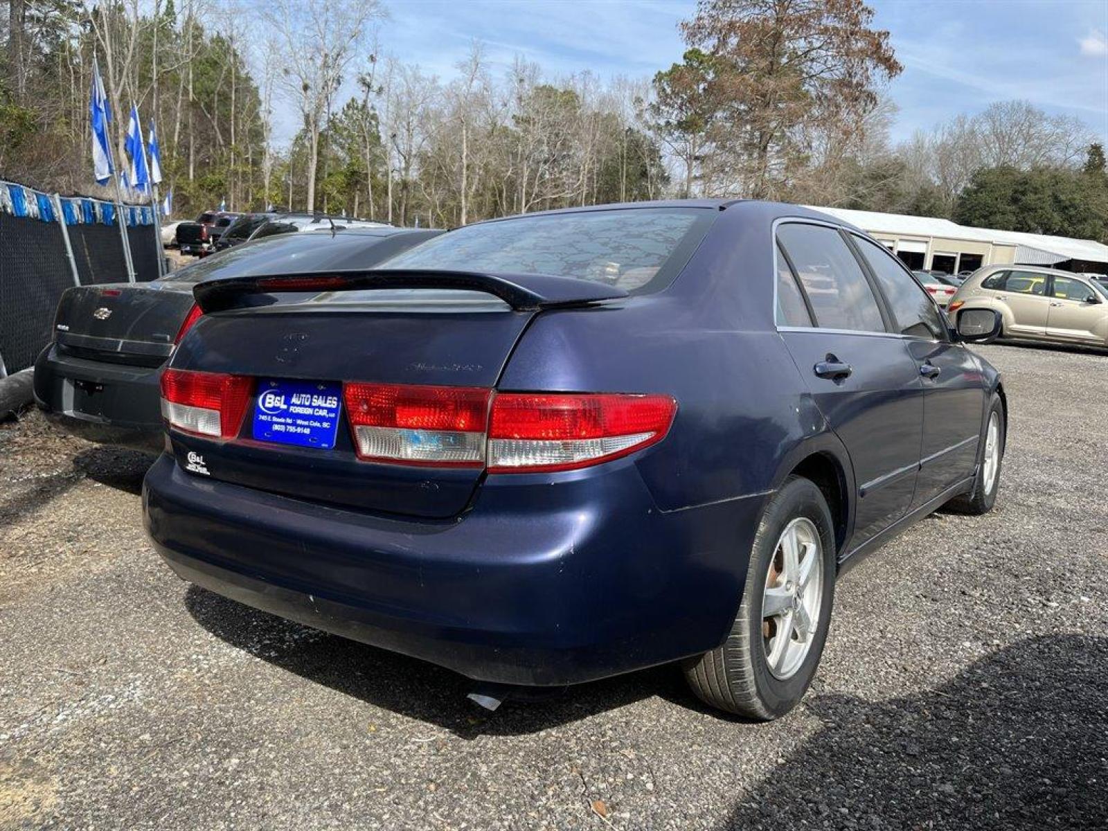 2003 Blue /Grey Honda Accord (1HGCM563X3A) with an 2.4l I-4 MPI Dohc 2.4l engine, Automatic transmission, located at 745 East Steele Rd., West Columbia, SC, 29170, (803) 755-9148, 33.927212, -81.148483 - INTERNET SPECIAL CASH PRICE! AS IS! AS IS! AS IS! - Photo #1