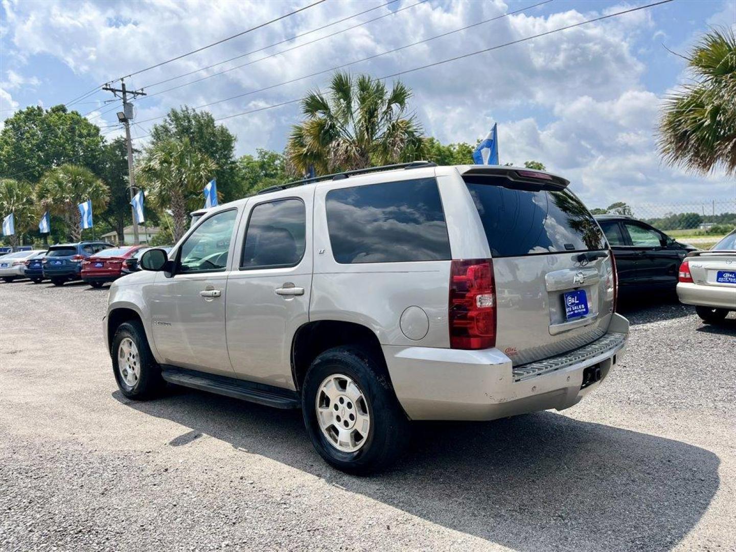 2007 Silver /Tan Chevrolet Tahoe (1GNFC13097J) with an 5.3l V8 SFI Flex 5.3l engine, Automatic transmission, located at 745 East Steele Rd., West Columbia, SC, 29170, (803) 755-9148, 33.927212, -81.148483 - Special Internet Price! 2007 Chevrolet Tahoe LT with AM/FM radio, Cruise control, Automatic air conditioning, Leather interior, Powered windows, Powered door locks, Plus more! - Photo#1