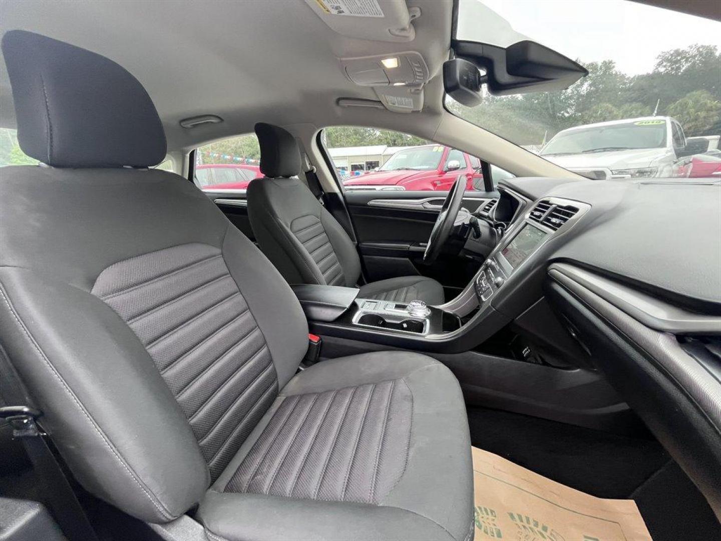 2019 Silver /Black Ford Fusion (3FA6P0HDXKR) with an 1.5l I-4 DI Dohc Ecoboost engine, Automatic transmission, located at 745 East Steele Rd., West Columbia, SC, 29170, (803) 755-9148, 33.927212, -81.148483 - Special Internet Price! 2019 Ford Fusion SE with Bluetooth, SiriusXM Radio, AM/FM/MP3 Stereo, 8 center LCD capacitive touch-screen, Backup camera, Cruise control with steering wheel controls, Cloth front bucket seats, Front powered seats, Proximity Key For Push Button Start, Remote Keyless Entry, Du - Photo#26