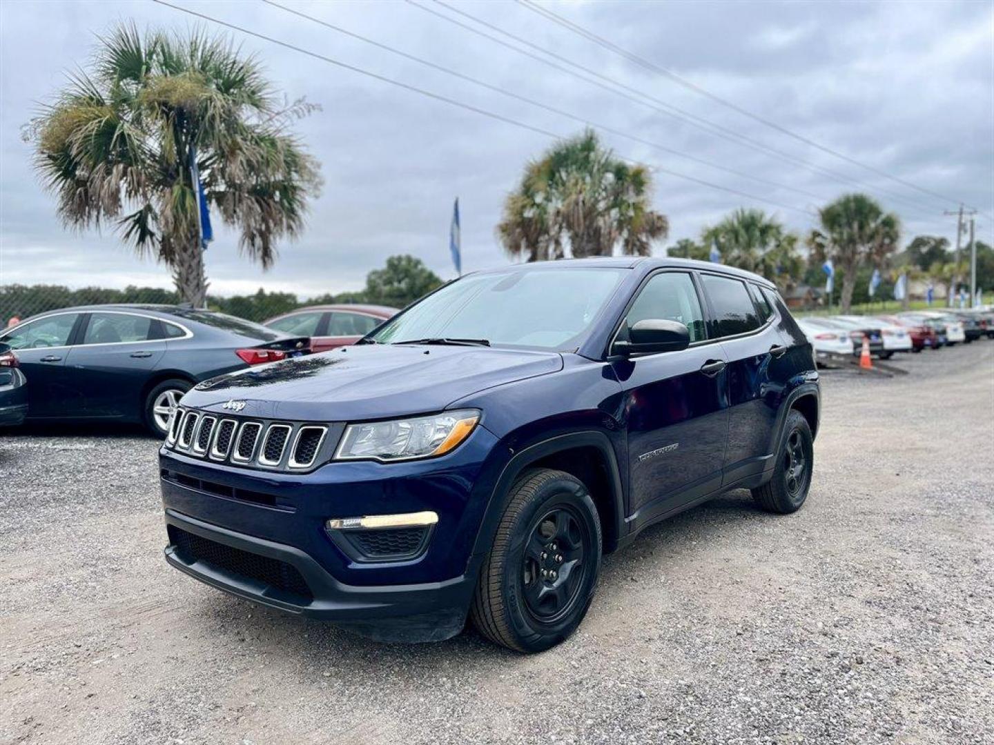 2019 Blue /Tan Jeep Compass (3C4NJCAB4KT) with an 2.4l I-4 MPI Sohc 2.4l engine, Automatic transmission, located at 745 East Steele Rd., West Columbia, SC, 29170, (803) 755-9148, 33.927212, -81.148483 - Special Internet Price! 2019 Jeep Compass with Uconnect 4 with 7 Display, Backup camera, Cruise Control w/Steering Wheel Controls, Dual Zone Front Automatic Air Conditioning, Cloth interior, Remote Keyless Entry, Proximity Key For Push Button Start Only, Plus more! - Photo#0