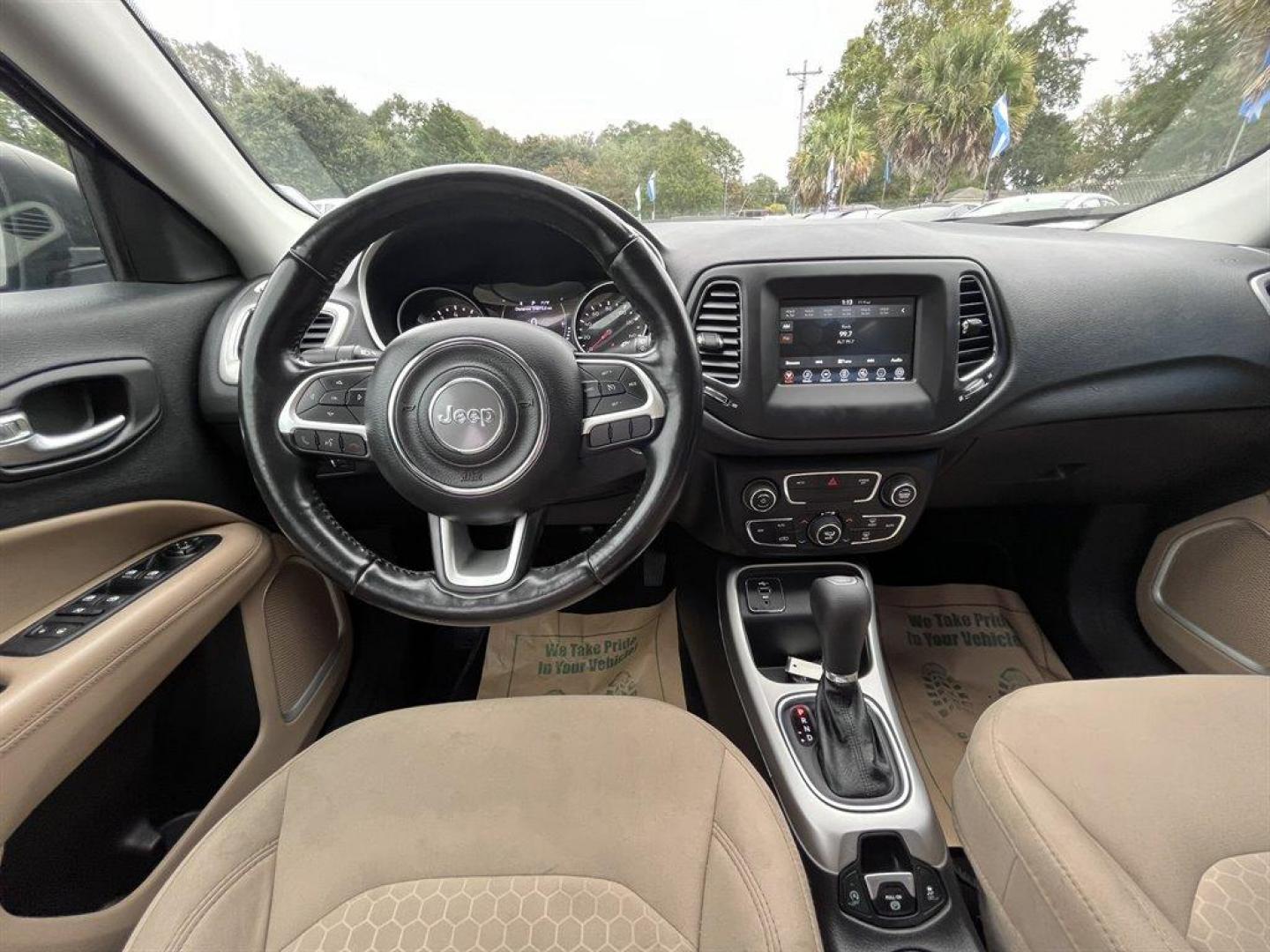 2019 Blue /Tan Jeep Compass (3C4NJCAB4KT) with an 2.4l I-4 MPI Sohc 2.4l engine, Automatic transmission, located at 745 East Steele Rd., West Columbia, SC, 29170, (803) 755-9148, 33.927212, -81.148483 - Special Internet Price! 2019 Jeep Compass with Uconnect 4 with 7 Display, Backup camera, Cruise Control w/Steering Wheel Controls, Dual Zone Front Automatic Air Conditioning, Cloth interior, Remote Keyless Entry, Proximity Key For Push Button Start Only, Plus more! - Photo#4