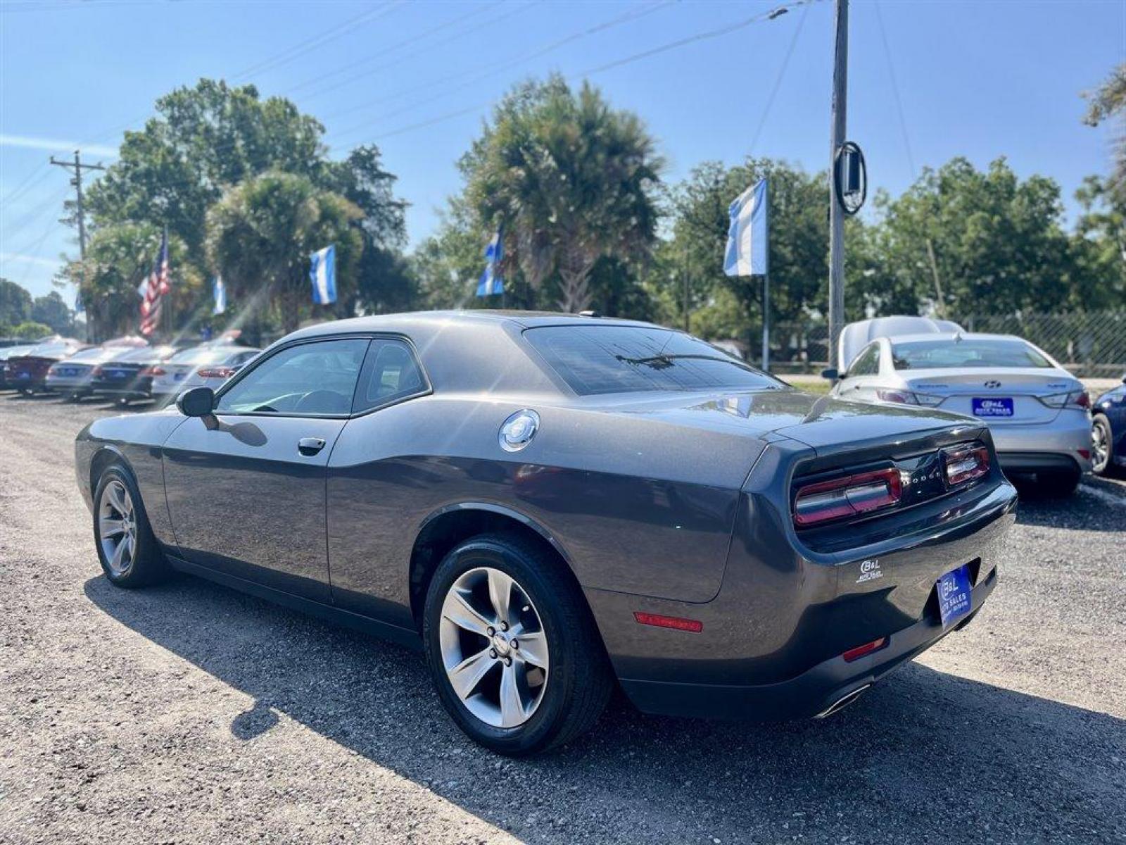 2016 Grey /Black Dodge Challenger (2C3CDZAG0GH) with an 3.6l V6 MPI Dohc VVT Flex engine, Automatic transmission, located at 745 East Steele Rd., West Columbia, SC, 29170, (803) 755-9148, 33.927212, -81.148483 - Special Internet Price! 2016 Dodge Challenger SXT with Bluetooth, SiriusXM Satellite Radio, Radio with Seek-Scan, Proximity Key For Doors And Push Button Start, Cruise Control with Steering Wheel Controls, Powered driver seat, Cloth interior, Plus more! - Photo #2