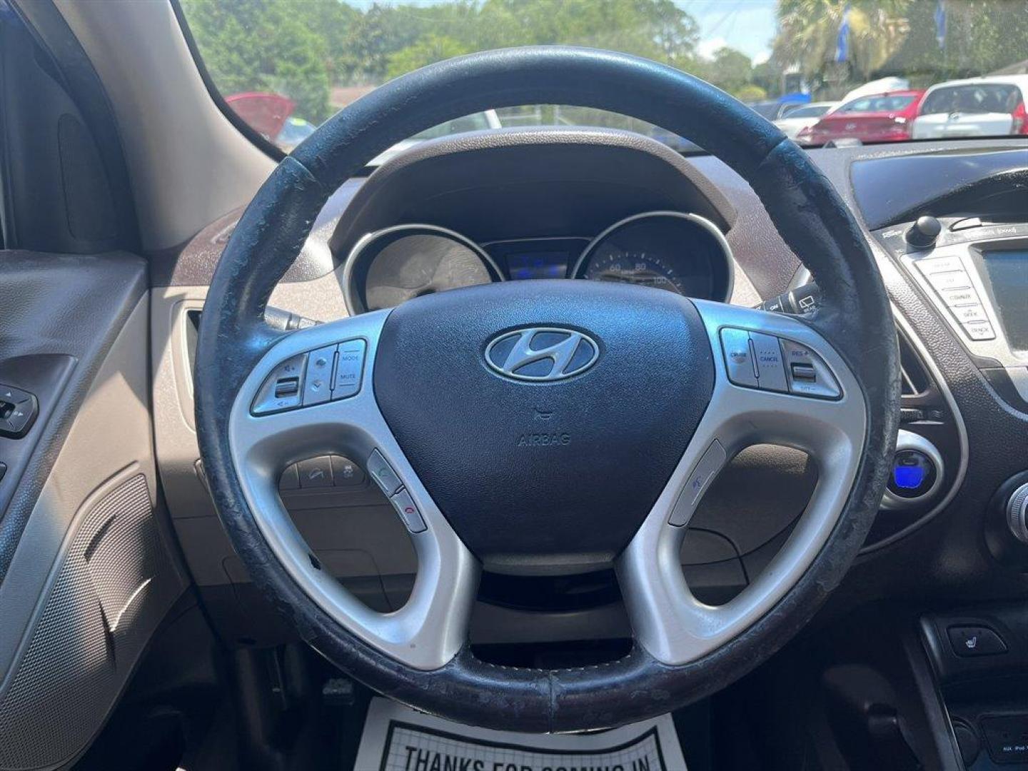 2013 Blue /Grey Hyundai Tucson (KM8JU3AC2DU) with an 2.4l I-4 MPI Dohc 2.4l engine, Automatic transmission, located at 745 East Steele Rd., West Columbia, SC, 29170, (803) 755-9148, 33.927212, -81.148483 - Special Internet Price! 2013 Hyundai Tucson Limited with AM/FM radio, Backup camera, Cruise control, Dual moonroof, Leather interior, Automatic air conditioning, Powered windows, Powered door locks, Plus more! - Photo#5