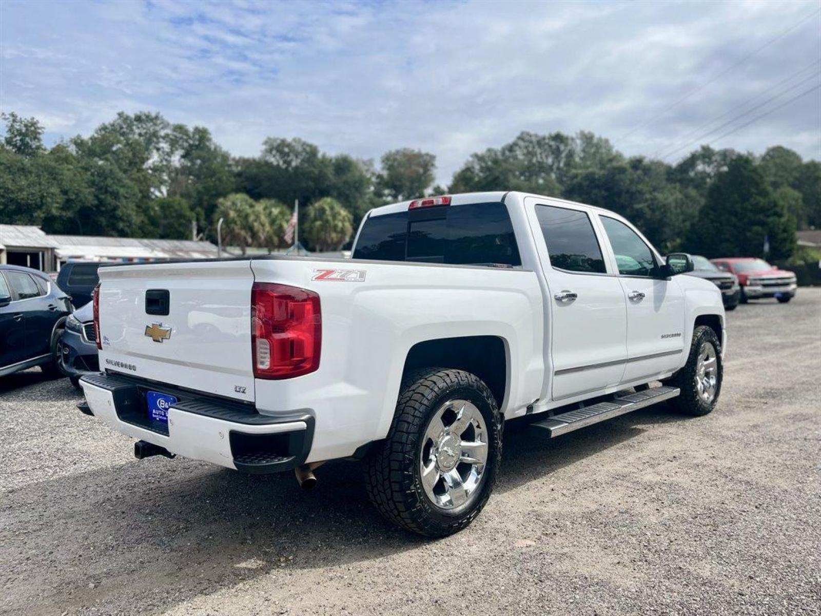 2017 White /Tan Chevrolet Silverado 1500 (3GCUKSEC8HG) with an 5.3l V8 DI VVT Flex 5.3l engine, Automatic transmission, located at 745 East Steele Rd., West Columbia, SC, 29170, (803) 755-9148, 33.927212, -81.148483 - Special Internet Price! 2017 Chevrolet Silverado 1500 LTZ with Bluetooth, SiriusXM Satellite Radio, Backup camera, Navigation, Leather Interior, Heated front seats, Air conditioning, Cruise control, Remote Keyless Entry, Powered windows, Powered door locks, Plus more! - Photo #2