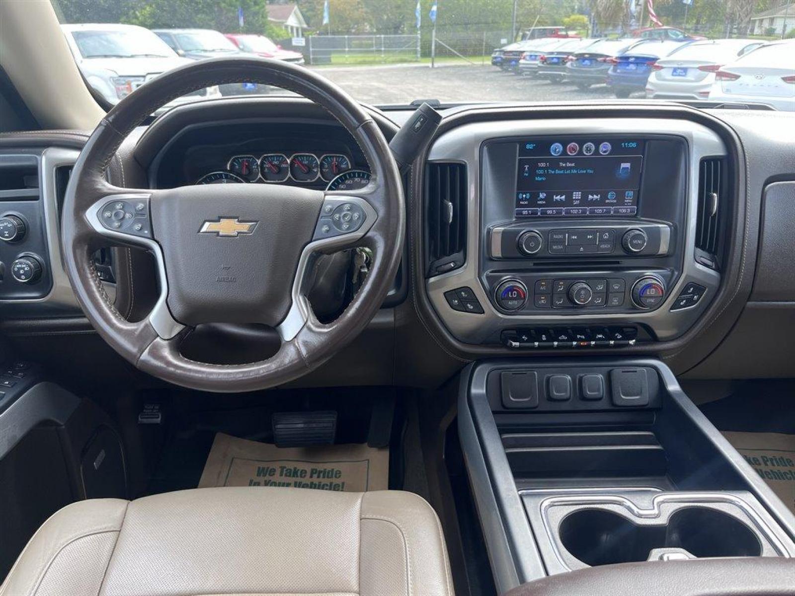 2017 White /Tan Chevrolet Silverado 1500 (3GCUKSEC8HG) with an 5.3l V8 DI VVT Flex 5.3l engine, Automatic transmission, located at 745 East Steele Rd., West Columbia, SC, 29170, (803) 755-9148, 33.927212, -81.148483 - Special Internet Price! 2017 Chevrolet Silverado 1500 LTZ with Bluetooth, SiriusXM Satellite Radio, Backup camera, Navigation, Leather Interior, Heated front seats, Air conditioning, Cruise control, Remote Keyless Entry, Powered windows, Powered door locks, Plus more! - Photo #4