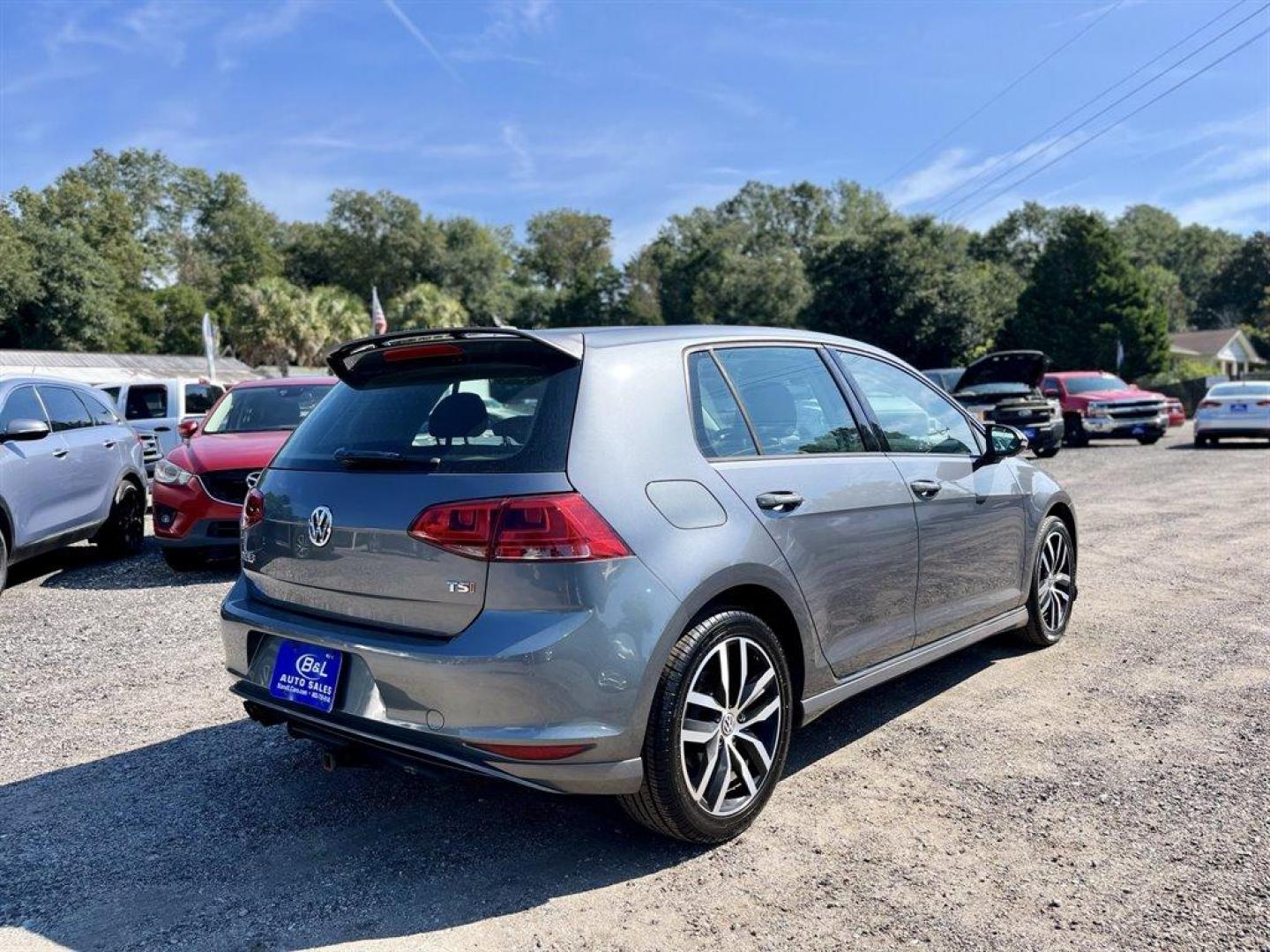 2015 Grey /Black Volkswagen Golf (3VW217AU8FM) with an 1.8l I-4 DI Dohc T/C 1.8l engine, Automatic transmission, located at 745 East Steele Rd., West Columbia, SC, 29170, (803) 755-9148, 33.927212, -81.148483 - Special Internet Price! 2015 Volkswagen Golf with Bluetooth, 5.8 Touchscreen AM/FM Audio, Backup camera, Sunroof, Leather interior, Remote Keyless Entry, Powered front seats, Manual Air Conditioning, Rear 60-40 Folding Bench, Powered windows, Powered door locks, Plus more! - Photo#2