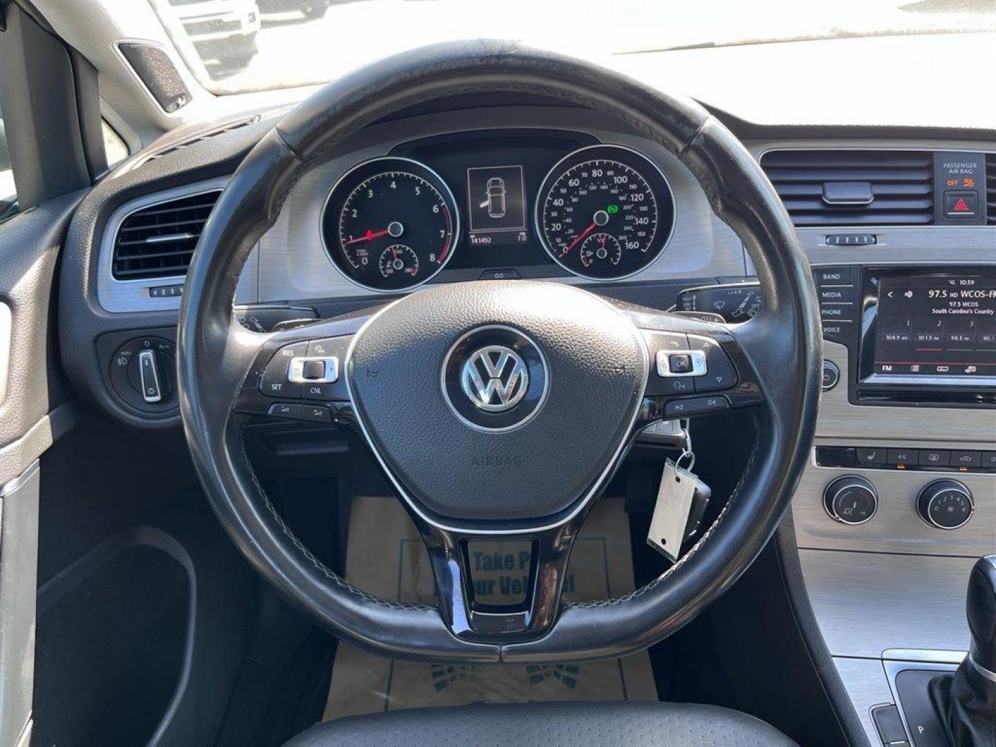 2015 Grey /Black Volkswagen Golf (3VW217AU8FM) with an 1.8l I-4 DI Dohc T/C 1.8l engine, Automatic transmission, located at 745 East Steele Rd., West Columbia, SC, 29170, (803) 755-9148, 33.927212, -81.148483 - Special Internet Price! 2015 Volkswagen Golf with Bluetooth, 5.8 Touchscreen AM/FM Audio, Backup camera, Sunroof, Leather interior, Remote Keyless Entry, Powered front seats, Manual Air Conditioning, Rear 60-40 Folding Bench, Powered windows, Powered door locks, Plus more! - Photo#5