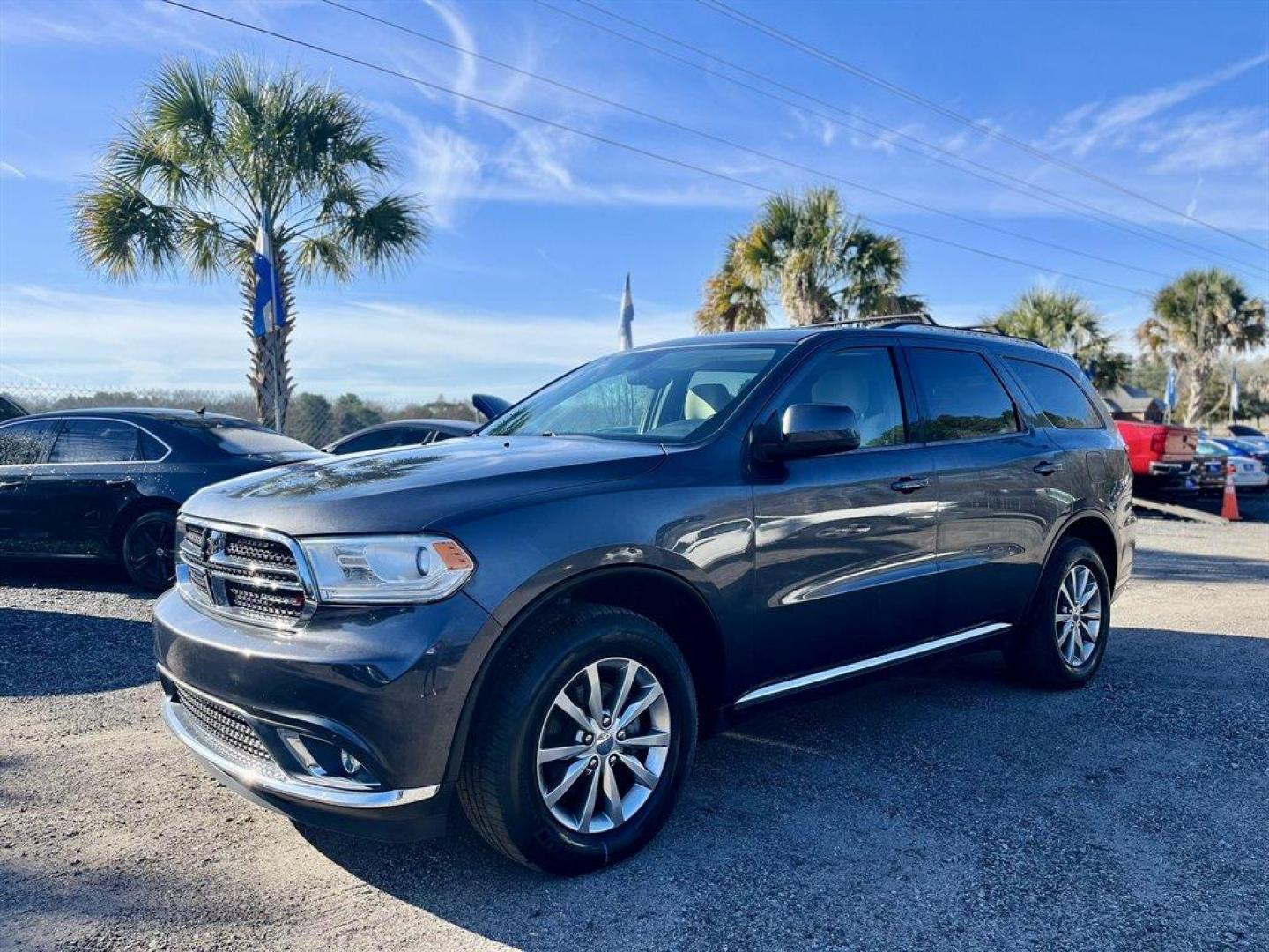 2017 Grey /Tan Dodge Durango (1C4RDJAGXHC) with an 3.6l V6 MPI Dohc 3.6l engine, Automatic transmission, located at 745 East Steele Rd., West Columbia, SC, 29170, (803) 755-9148, 33.927212, -81.148483 - Special Internet Price! 2017 Dodge Durango SXT with Uconnect, Cruise Control, Keyless Entry, Dual Zone Front Automatic Air Conditioning, Cargo Area Concealed Storage, 3rd Row Seating, Cloth Interior, Heated Front Seats, Powered Driver Seat, Powered Windows, Powered Door Locks, Plus More! - Photo#0