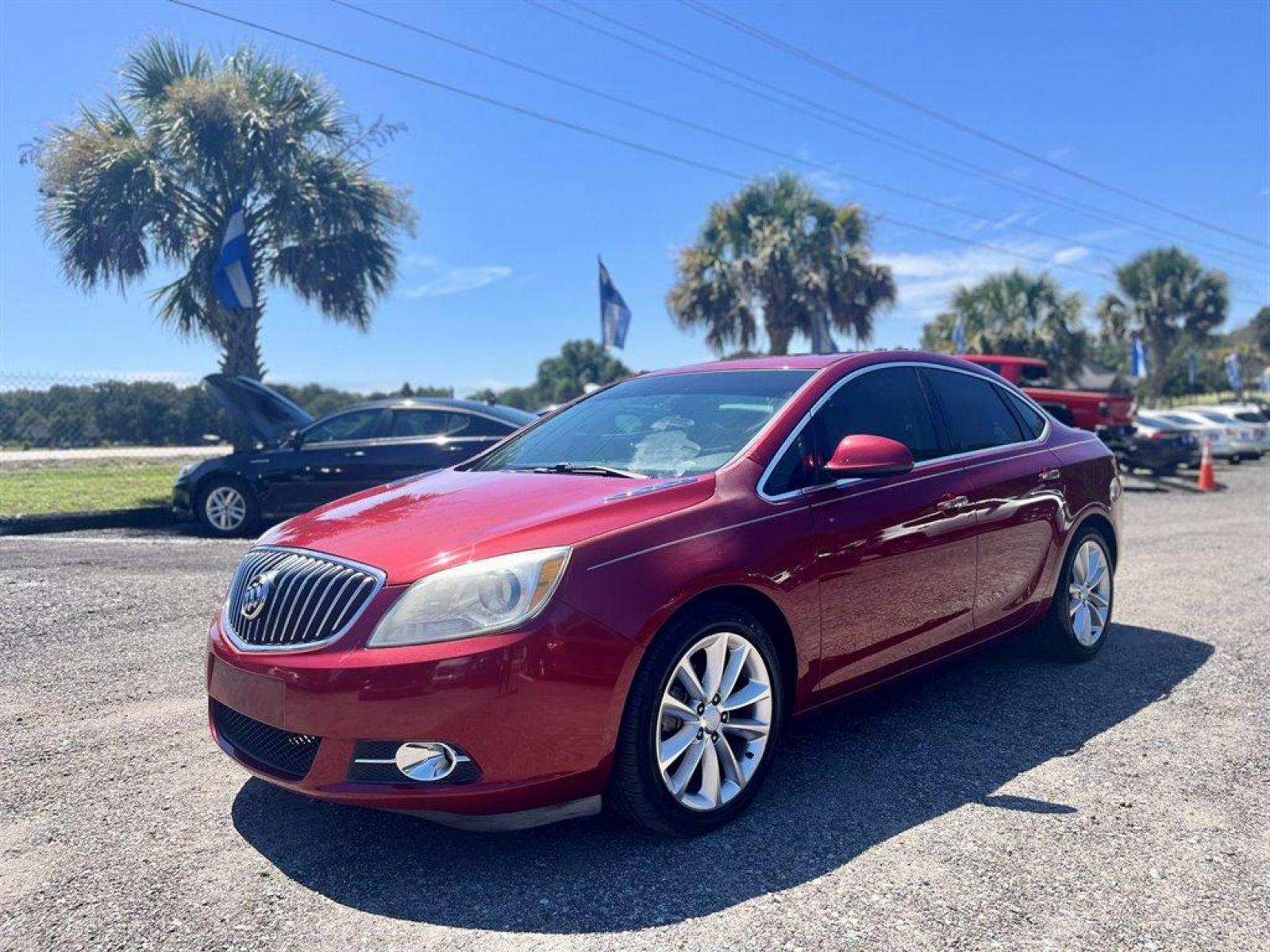 2012 Burgundy /Tan Buick Verano (1G4PR5SK4C4) with an 2.4l I-4 DI Dohc 2.4l engine, Automatic transmission, located at 745 East Steele Rd., West Columbia, SC, 29170, (803) 755-9148, 33.927212, -81.148483 - Special Internet Price! 2012 Buick Verano Convenience with Bluetooth, AM/FM/SiriusXM stereo, Backup camera, Navigation, Cruise control, Dual-zone automatic climate control, Remote Keyless Entry, Powered driver seat, rear 60-40 split-folding, Powered windows, Powered door locks, Plus more! - Photo #0
