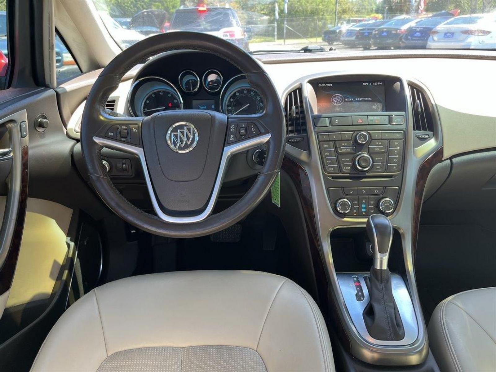 2012 Burgundy /Tan Buick Verano (1G4PR5SK4C4) with an 2.4l I-4 DI Dohc 2.4l engine, Automatic transmission, located at 745 East Steele Rd., West Columbia, SC, 29170, (803) 755-9148, 33.927212, -81.148483 - Special Internet Price! 2012 Buick Verano Convenience with Bluetooth, AM/FM/SiriusXM stereo, Backup camera, Navigation, Cruise control, Dual-zone automatic climate control, Remote Keyless Entry, Powered driver seat, rear 60-40 split-folding, Powered windows, Powered door locks, Plus more! - Photo #4