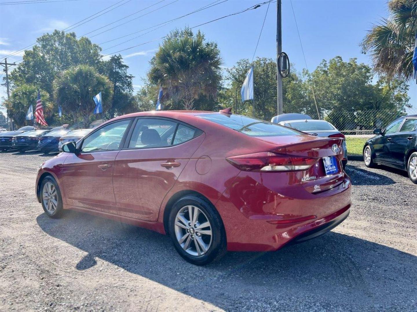 2017 Burgundy /Black Hyundai Elantra (5NPD84LFXHH) with an 2.0l I-4 MPI Dohc 2.0l engine, Automatic transmission, located at 745 East Steele Rd., West Columbia, SC, 29170, (803) 755-9148, 33.927212, -81.148483 - Special Internet Price! 2017 Hyundai Elantra with Bluetooth, AM/FM/SiriusXM/MP3, Cruise Control, Backup camera, Sunroof, Powered driver seat, Cloth interior, Remote Keyless Entry, Rear Collision Warning, Blind Spot, Plus more! - Photo#1