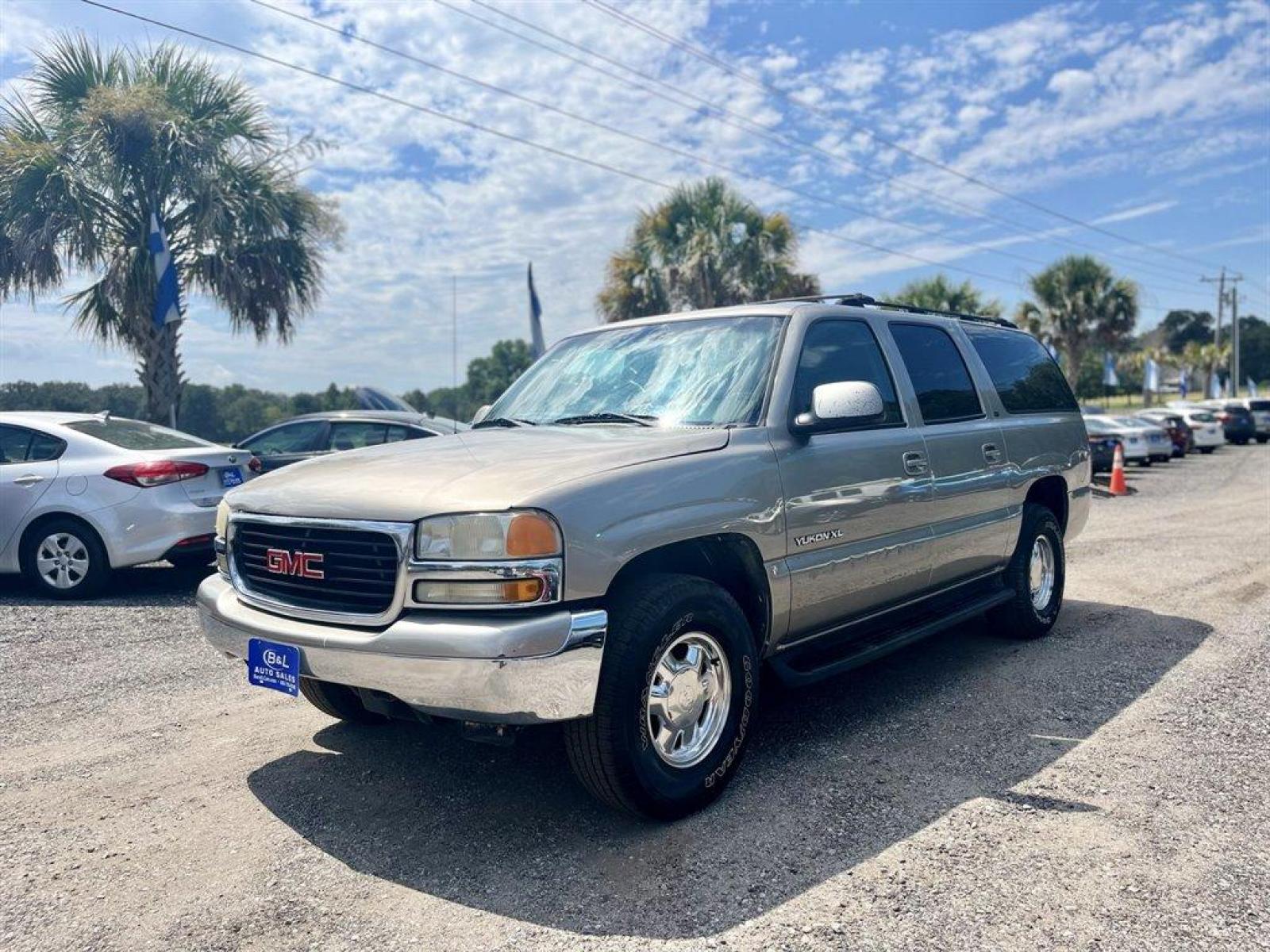 2003 Beige /Tan GMC Yukon XL (3GKEC16Z33G) with an 5.3l V8 SFI Flex 5.3l engine, Automatic transmission, located at 745 East Steele Rd., West Columbia, SC, 29170, (803) 755-9148, 33.927212, -81.148483 - Special Internet Price! 2003 GMC Yukon XL with AM/FM stereo, Leather interior, Air conditioning, Rear 3rd row bench, Keyless entry, Powered windows, Powered door locks, Plus more! - Photo #0