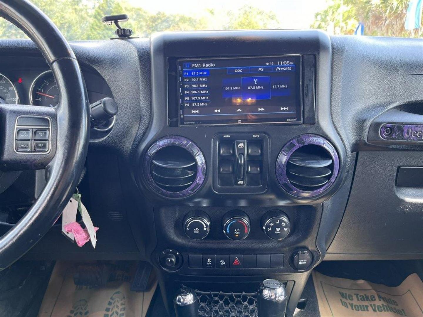 2013 Black /Black Jeep Wrangler (1C4BJWDG8DL) with an 3.6l V6 MPI Dohc 3.6l engine, Automatic transmission, located at 745 East Steele Rd., West Columbia, SC, 29170, (803) 755-9148, 33.927212, -81.148483 - Special Internet Price! 2013 Jeep Wrangler Unlimited Sport with AM/FM stereo, Bluetooth, Backup camera, Steering wheel mounted audio controls, Air conditioning, Sport bar with full padding, Light bar, Locking glove box, Plus more! - Photo#9