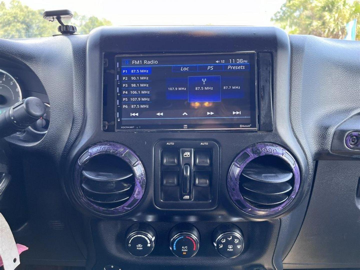 2013 Black /Black Jeep Wrangler (1C4BJWDG8DL) with an 3.6l V6 MPI Dohc 3.6l engine, Automatic transmission, located at 745 East Steele Rd., West Columbia, SC, 29170, (803) 755-9148, 33.927212, -81.148483 - Special Internet Price! 2013 Jeep Wrangler Unlimited Sport with AM/FM stereo, Bluetooth, Backup camera, Steering wheel mounted audio controls, Air conditioning, Sport bar with full padding, Light bar, Locking glove box, Plus more! - Photo#10