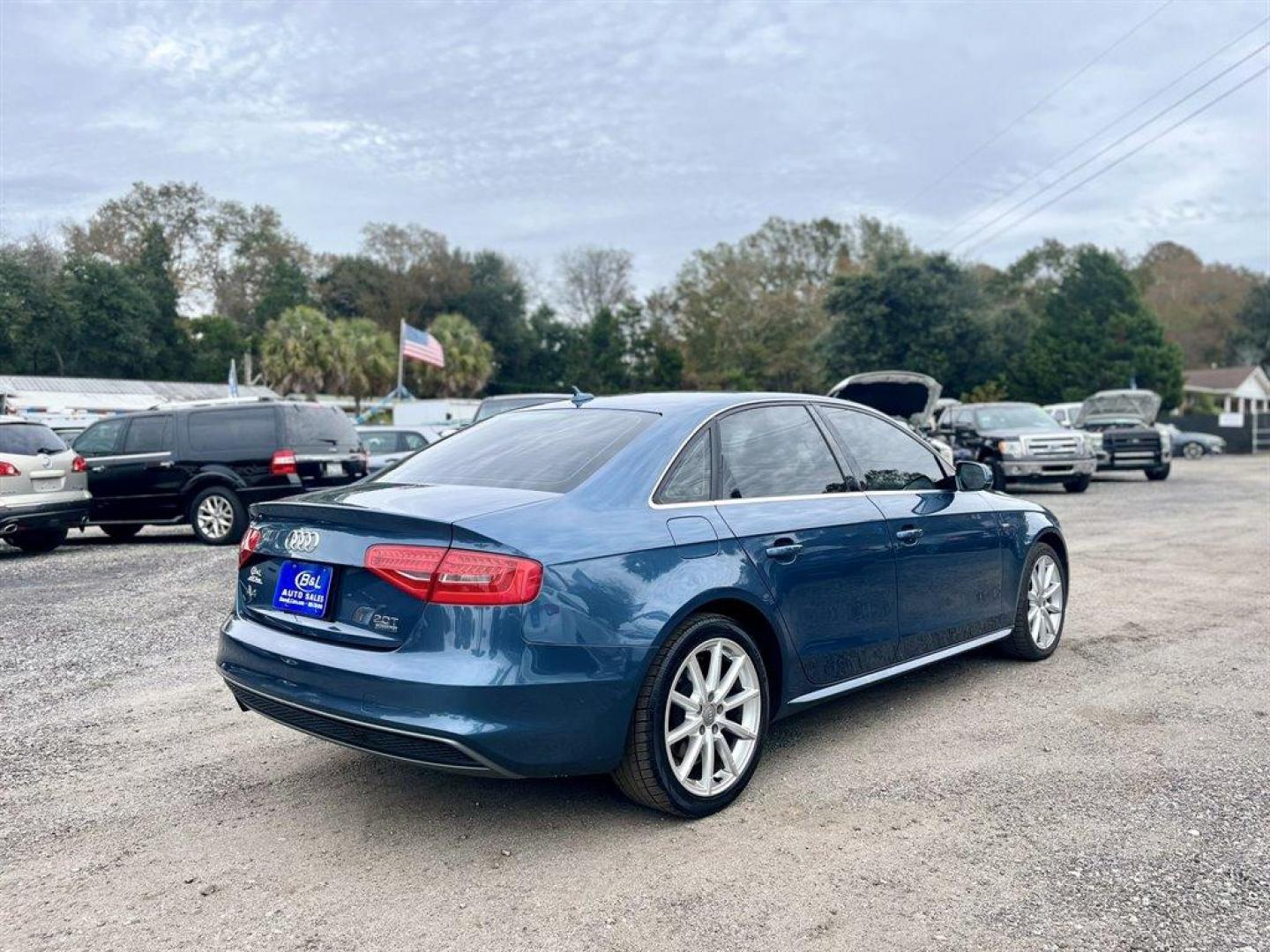 2015 Blue /Tan Audi A4 (WAUFFAFL5FN) with an 2.0l I-4 DI Dohc Flex T/C engine, Automatic transmission, located at 745 East Steele Rd., West Columbia, SC, 29170, (803) 755-9148, 33.927212, -81.148483 - 2015 AUDI A4 with Bluetooth, Sunroof, Cruise control, Leather interior, Powered front seats, Keyless Entry, Air conditioning, Powered windows, Powered door locks, Plus more! - Photo#2