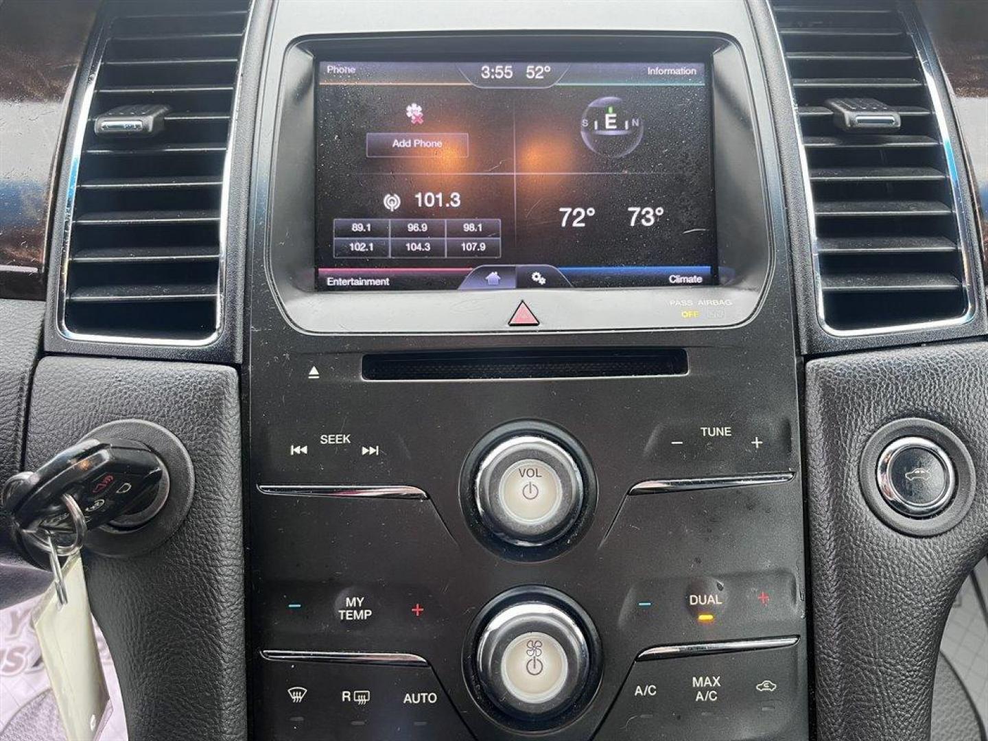 2013 Black /Black Ford Taurus (1FAHP2F80DG) with an 3.5l V6 Smpi TI-VCT 3.5l engine, Automatic transmission, located at 745 East Steele Rd., West Columbia, SC, 29170, (803) 755-9148, 33.927212, -81.148483 - Special Internet Price! 2013 Ford Taurus Limited with Bluetooth, AM/FM stereo, Cruise control, Backup camera, Remote keyless entry, Dual-zone air conditioning, Leather interior, Powered driver seat, Rear 60/40 split fold-flat, Powered windows, Powered door locks, Plus more! - Photo#11