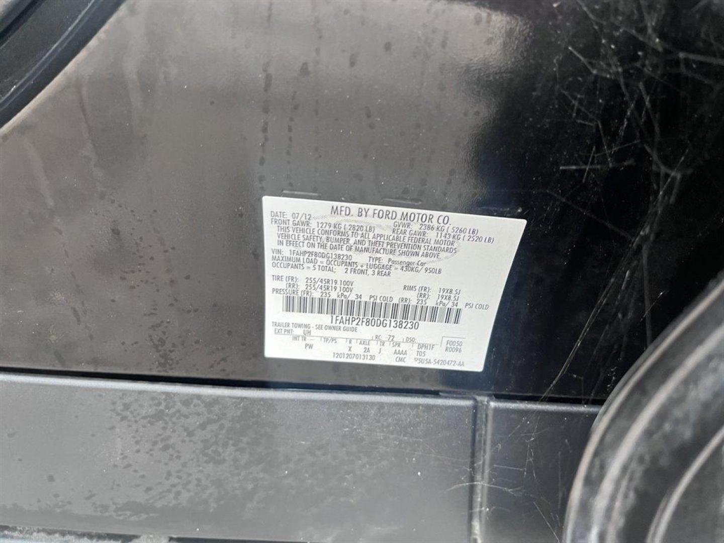 2013 Black /Black Ford Taurus (1FAHP2F80DG) with an 3.5l V6 Smpi TI-VCT 3.5l engine, Automatic transmission, located at 745 East Steele Rd., West Columbia, SC, 29170, (803) 755-9148, 33.927212, -81.148483 - Special Internet Price! 2013 Ford Taurus Limited with Bluetooth, AM/FM stereo, Cruise control, Backup camera, Remote keyless entry, Dual-zone air conditioning, Leather interior, Powered driver seat, Rear 60/40 split fold-flat, Powered windows, Powered door locks, Plus more! - Photo#30