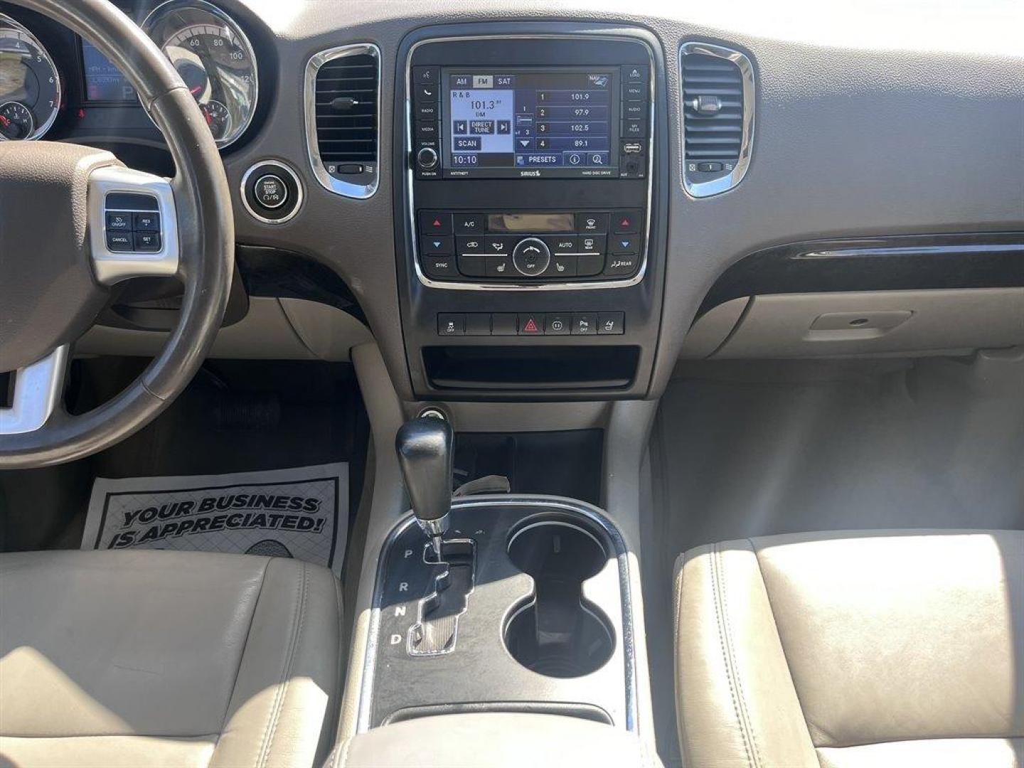 2012 White /Tan Dodge Durango (1C4RDHDG1CC) with an 3.6l V6 MPI Dohc 3.6l engine, Automatic transmission, located at 745 East Steele Rd., West Columbia, SC, 29170, (803) 755-9148, 33.927212, -81.148483 - Special Internet Price! 2012 Dodge Durango Crew with Bluetooth, AM/FM radio, Cruise control, Backup camera, Dual zone auto temp control, Leather interior, 1st and 2nd row heated seats, 3rd row bench seat, Powered driver seat, Powered windows, Powered liftgate, Plus more! - Photo#9