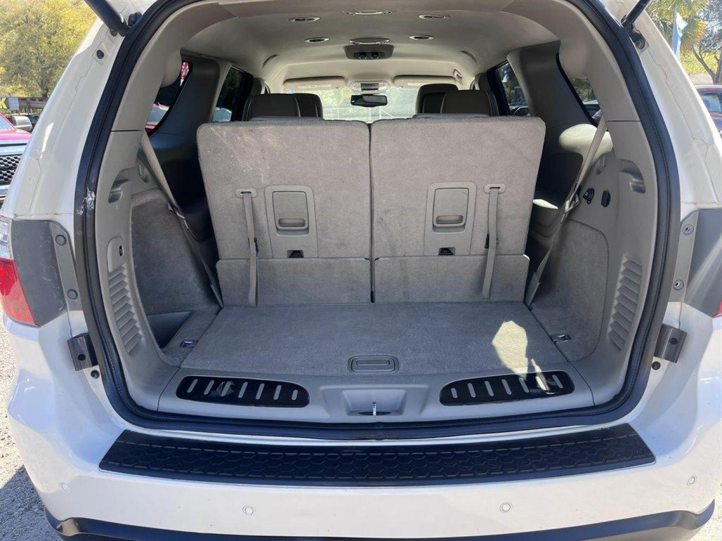 2012 White /Tan Dodge Durango (1C4RDHDG1CC) with an 3.6l V6 MPI Dohc 3.6l engine, Automatic transmission, located at 745 East Steele Rd., West Columbia, SC, 29170, (803) 755-9148, 33.927212, -81.148483 - Special Internet Price! 2012 Dodge Durango Crew with Bluetooth, AM/FM radio, Cruise control, Backup camera, Dual zone auto temp control, Leather interior, 1st and 2nd row heated seats, 3rd row bench seat, Powered driver seat, Powered windows, Powered liftgate, Plus more! - Photo#32