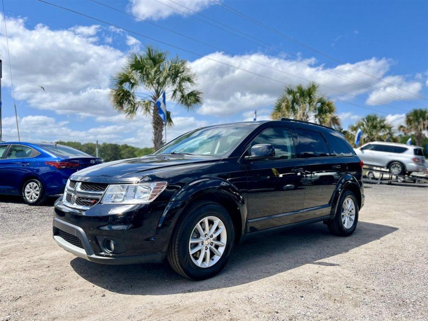 2017 Black /Black Dodge Journey (3C4PDCBG4HT) with an 3.6l V6 MPI Dohc VVT Flex engine, Automatic transmission, located at 745 East Steele Rd., West Columbia, SC, 29170, (803) 755-9148, 33.927212, -81.148483 - Special Internet Price! 2017 Dodge Journey SXT with Bluetooth, AM/FM/Satellite, Cruise Control, Push to start, Keyless entry, Dual zone manual air conditioning, Front bucket seats, 3rd row seating, Powered windows, Powered door locks, Plus more! - Photo#0