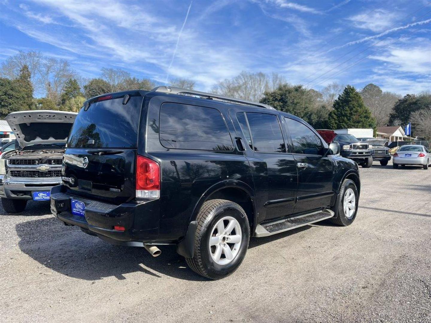 2015 Black /Tan Nissan Armada (5N1BA0ND4FN) with an 5.6l V8 MPI Dohc Flex 5.6 engine, Automatic transmission, located at 745 East Steele Rd., West Columbia, SC, 29170, (803) 755-9148, 33.927212, -81.148483 - Special Internet Price! 2015 Nissan Armada SL with Bluetooth, 7 color display, Cruise control, Heated Front Bucket Seats, Fixed 60-40 Split-Bench 3rd Row Seat Front, Push Button Start, Remote Keyless Entry, Dual Zone Front Automatic Air Conditioning, 40-20-40 Folding Split-Bench, Powered windows, P - Photo#2