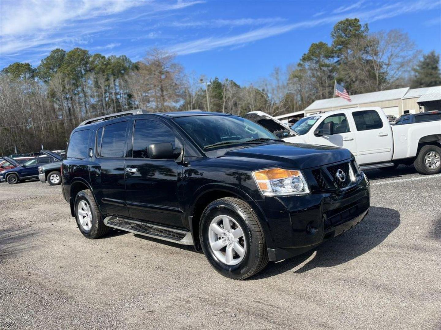 2015 Black /Tan Nissan Armada (5N1BA0ND4FN) with an 5.6l V8 MPI Dohc Flex 5.6 engine, Automatic transmission, located at 745 East Steele Rd., West Columbia, SC, 29170, (803) 755-9148, 33.927212, -81.148483 - Special Internet Price! 2015 Nissan Armada SL with Bluetooth, 7 color display, Cruise control, Heated Front Bucket Seats, Fixed 60-40 Split-Bench 3rd Row Seat Front, Push Button Start, Remote Keyless Entry, Dual Zone Front Automatic Air Conditioning, 40-20-40 Folding Split-Bench, Powered windows, P - Photo#3