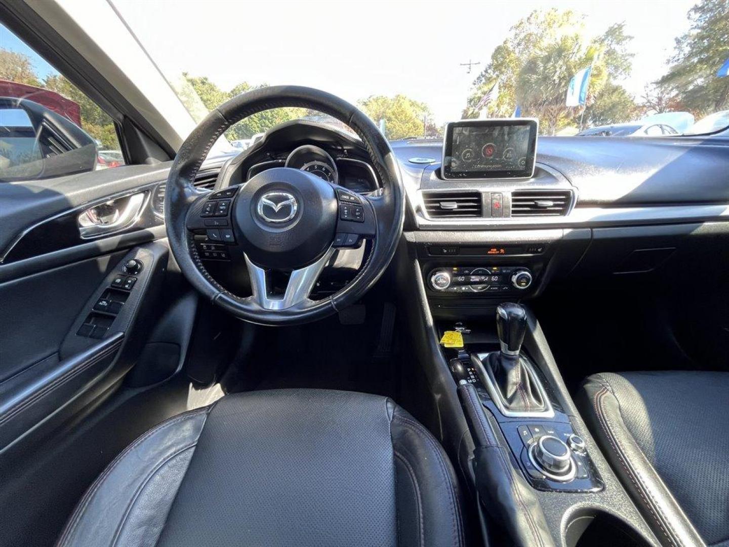 2014 Blue /Black Mazda Mazda3 (JM1BM1M31E1) with an 2.5l I-4 DI Dohc 2.5l engine, Automatic transmission, located at 745 East Steele Rd., West Columbia, SC, 29170, (803) 755-9148, 33.927212, -81.148483 - Special Internet Price! 2014 Mazda Mazda3 with Bluetooth, Backup camera, Navigation, Headsup display, Leather interior, Cruise control, Dual Zone Front Automatic Air Conditioning, Remote Keyless Entry, Powered windows, Powered door locks, Plus more! - Photo#4