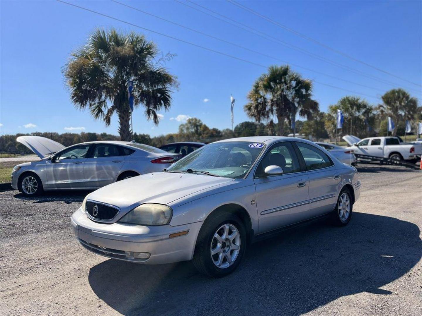 2003 Silver /Grey Mercury Sable (1MEFM55SX3G) with an 3.0l V6 EFI 4v 3.0l engine, Automatic transmission, located at 745 East Steele Rd., West Columbia, SC, 29170, (803) 755-9148, 33.927212, -81.148483 - Special Internet Price! 2003 Mercury Sable with AM/FM stereo radio, Cruise control, Leather interior, Powered windows, Remote keyless entry, Powered door locks, Plus more! - Photo#0