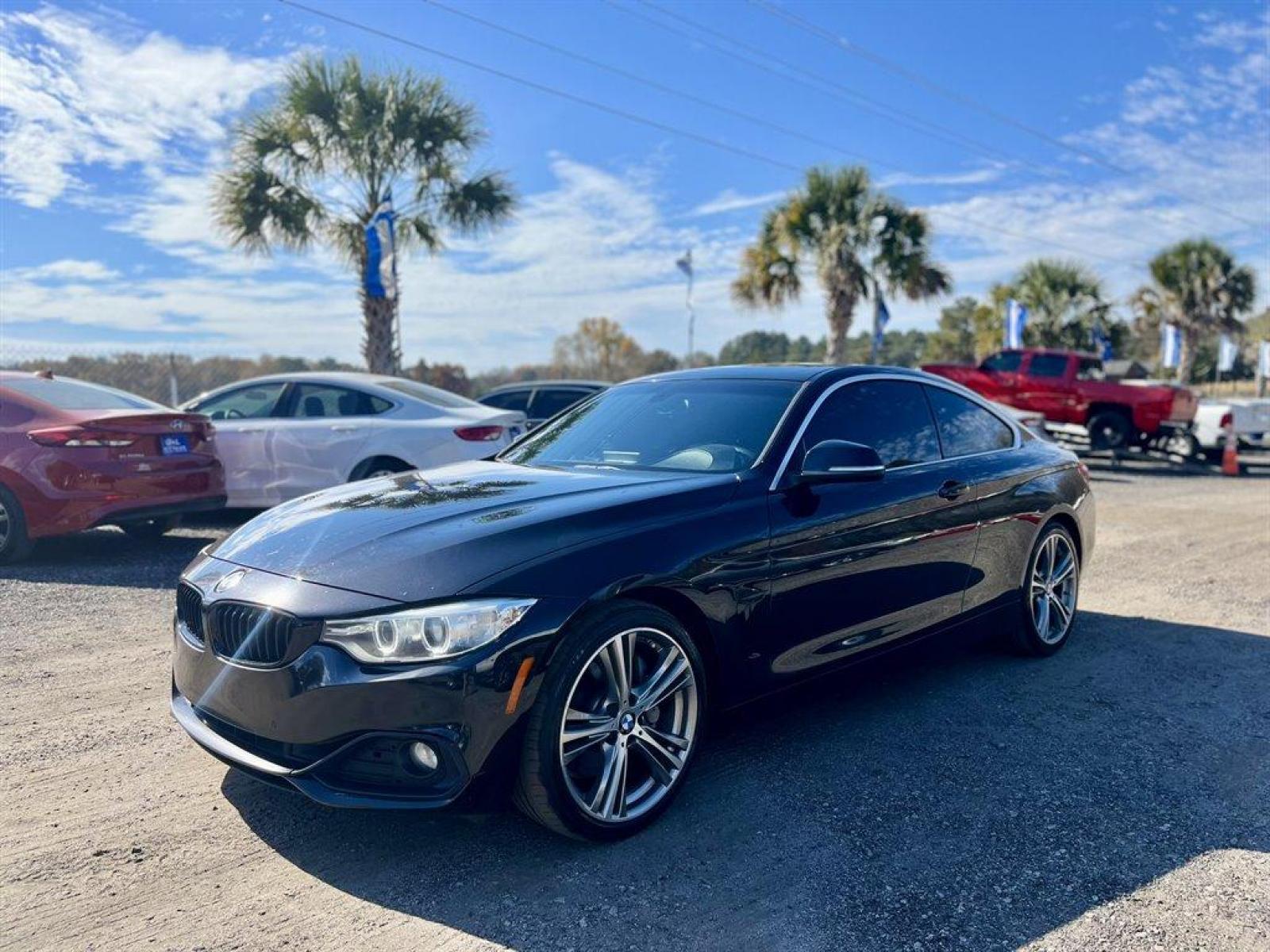 2016 Black /Black BMW 4-Series (WBA3R1C50GK) with an 3.0l I-6 DI Dohc T/C 3.0l engine, Automatic transmission, located at 745 East Steele Rd., West Columbia, SC, 29170, (803) 755-9148, 33.927212, -81.148483 - Special Internet Price! 2016 BMW 435i with Hands-Free Bluetooth, AM/FM/HD Stereo, Backup camera, Navigation, Cruise control, Sunroof, Leather interior, Power front seats, Remote Keyless Entry, Powered windows, Powered door locks, Plus more! - Photo #0
