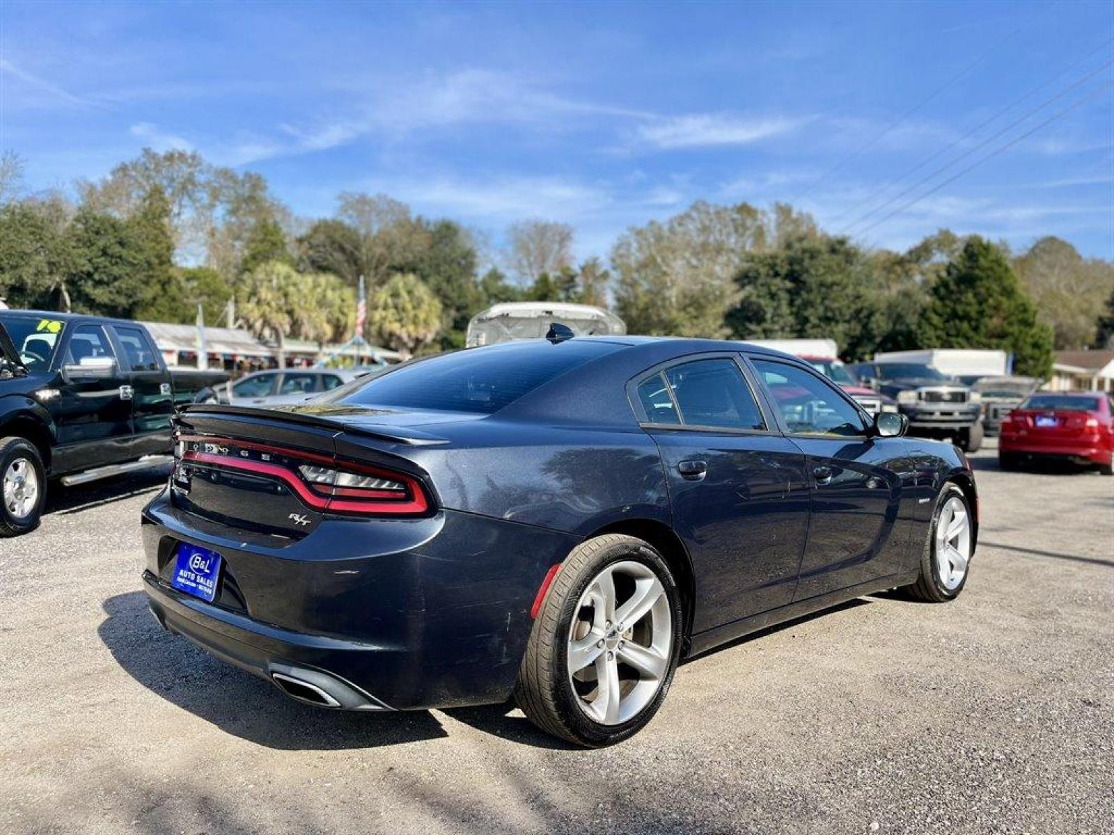 2016 Black /Black Dodge Charger (2C3CDXCTXGH) with an 5.7l V8 SFI Hemi MLT-Disp engine, Automatic transmission, located at 745 East Steele Rd., West Columbia, SC, 29170, (803) 755-9148, 33.927212, -81.148483 - Special Internet Price! 2016 Dodge Charger R/T with Bluetooth, SiriusXM AM/FM/Satellite, Uconnect, Cruise Control, Dual Zone Front Automatic Air Conditioning, Remote Keyless Entry, Push Button Start, Cloth Interior, Front Bucket Seats, Rear 60-40 Folding Bench, Powered Driver Seat, Powered Windows, - Photo #2