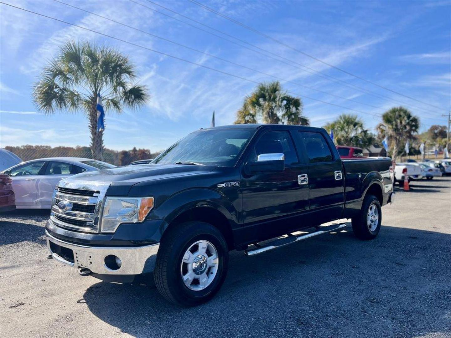 2014 Black /Grey Ford F150 (1FTFW1EF3EF) with an 5.0l V8 Smpi Dohc Flex 5. engine, Automatic transmission, located at 745 East Steele Rd., West Columbia, SC, 29170, (803) 755-9148, 33.927212, -81.148483 - Special Internet Price! 2014 Ford F150 XLT With AM/FM Stereo, Cruise Control, Manual Air Conditioning, Remote Keyless Entry, Cloth Interior, 40/20/40 Front Seat, 60-40 Folding Split-Bench Front Facing Fold-Up Cushion Rear Seat, Powered Windows, Powered Door Locks, Plus More! - Photo#0