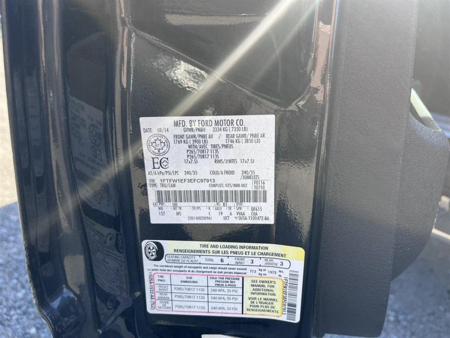 2014 Black /Grey Ford F150 (1FTFW1EF3EF) with an 5.0l V8 Smpi Dohc Flex 5. engine, Automatic transmission, located at 745 East Steele Rd., West Columbia, SC, 29170, (803) 755-9148, 33.927212, -81.148483 - Special Internet Price! 2014 Ford F150 XLT With AM/FM Stereo, Cruise Control, Manual Air Conditioning, Remote Keyless Entry, Cloth Interior, 40/20/40 Front Seat, 60-40 Folding Split-Bench Front Facing Fold-Up Cushion Rear Seat, Powered Windows, Powered Door Locks, Plus More! - Photo#29